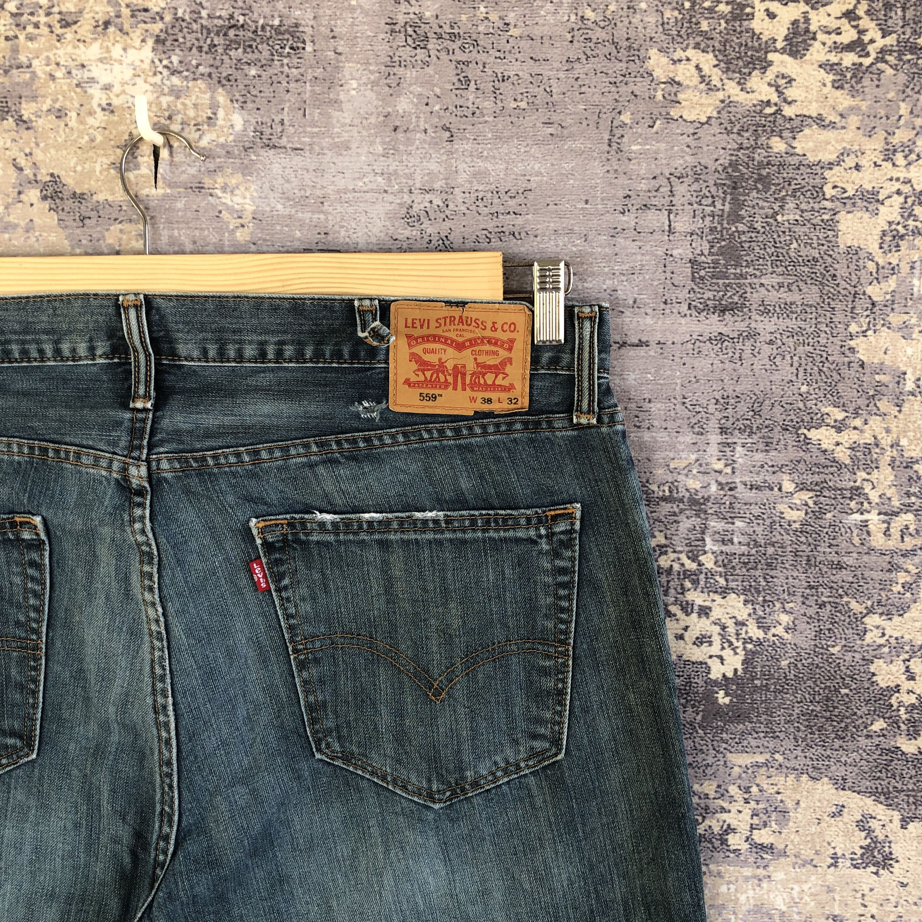 Levi's × Vintage Vintage Levis 559 Jeans Levi's Baggy Stone Wash Denim Size US 40 / EU 56 - 5 Thumbnail