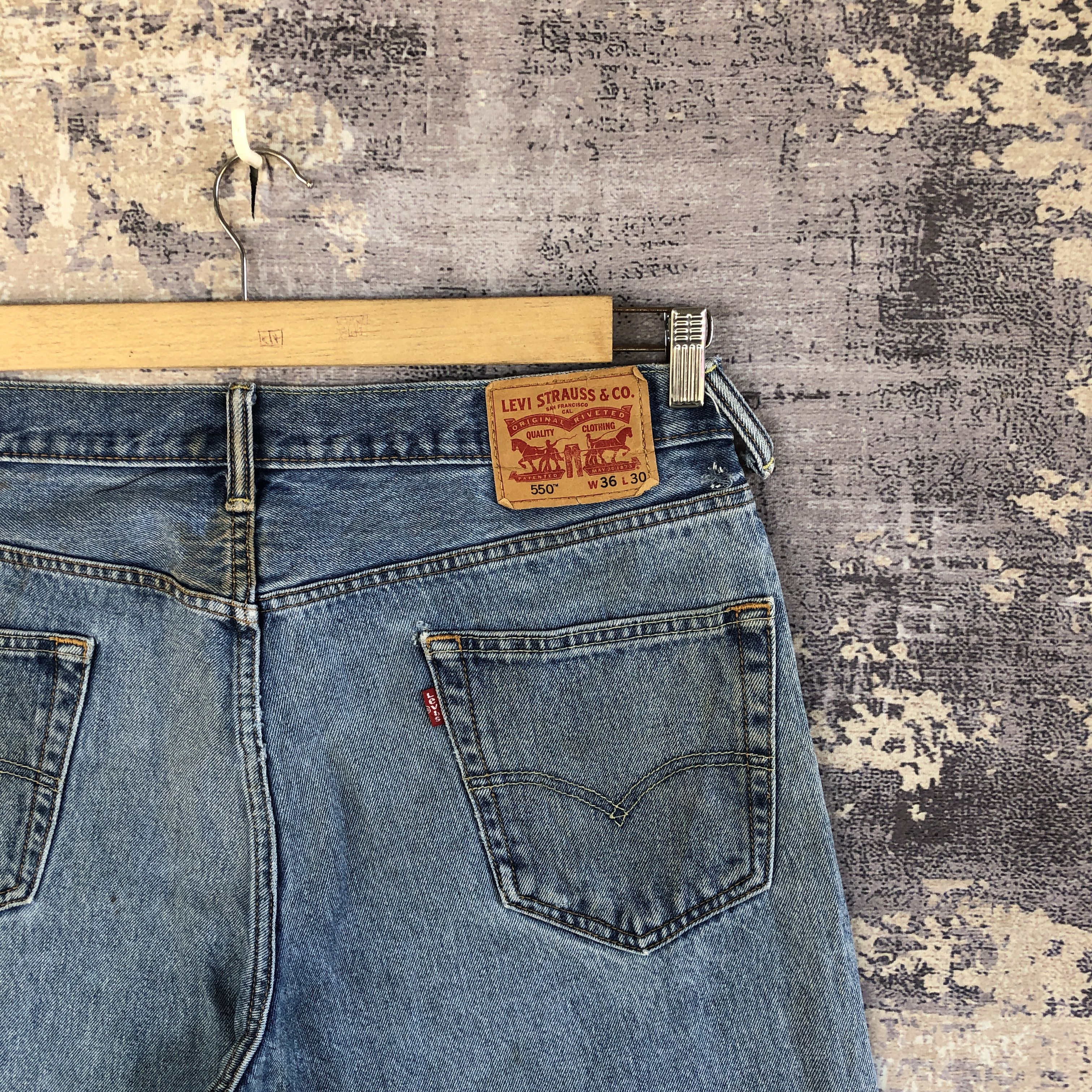 Levi's × Vintage Vintage Y2K Dirty Levis Jeans Levi's 550 Sun Faded Denim Size US 34 / EU 50 - 5 Thumbnail