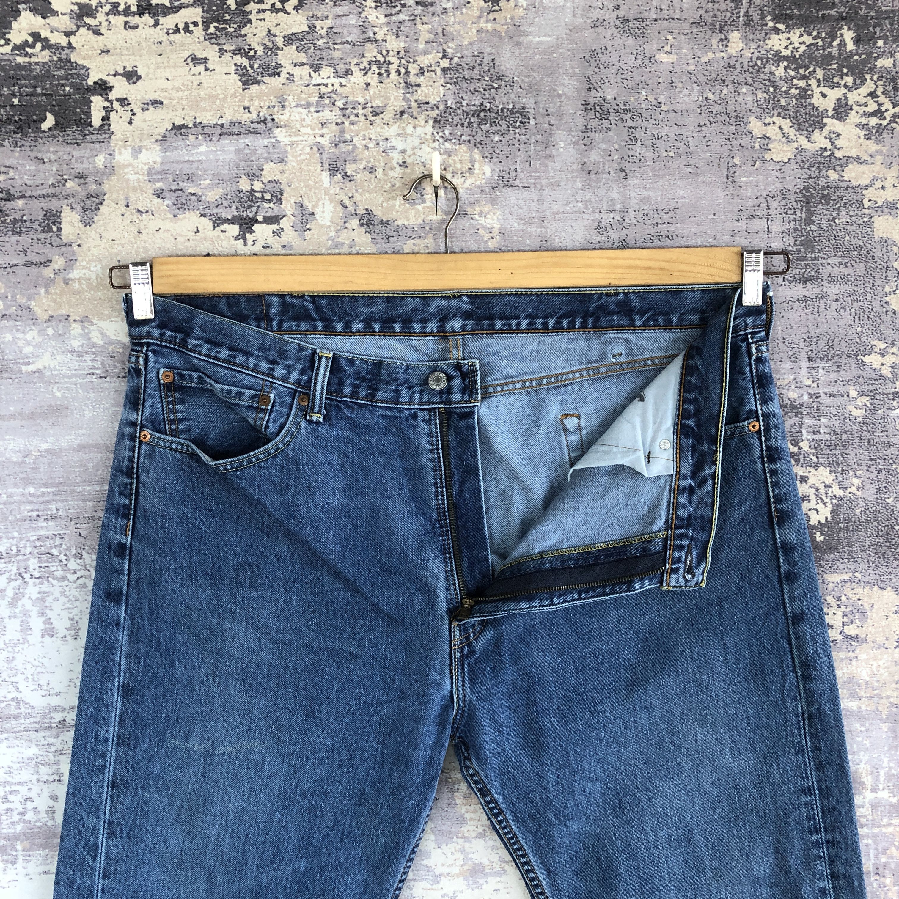 Levi's × Vintage Vintage Y2k Levis 505 Jeans Levi's Stone Wash Faded Denim Size US 42 / EU 58 - 6 Thumbnail