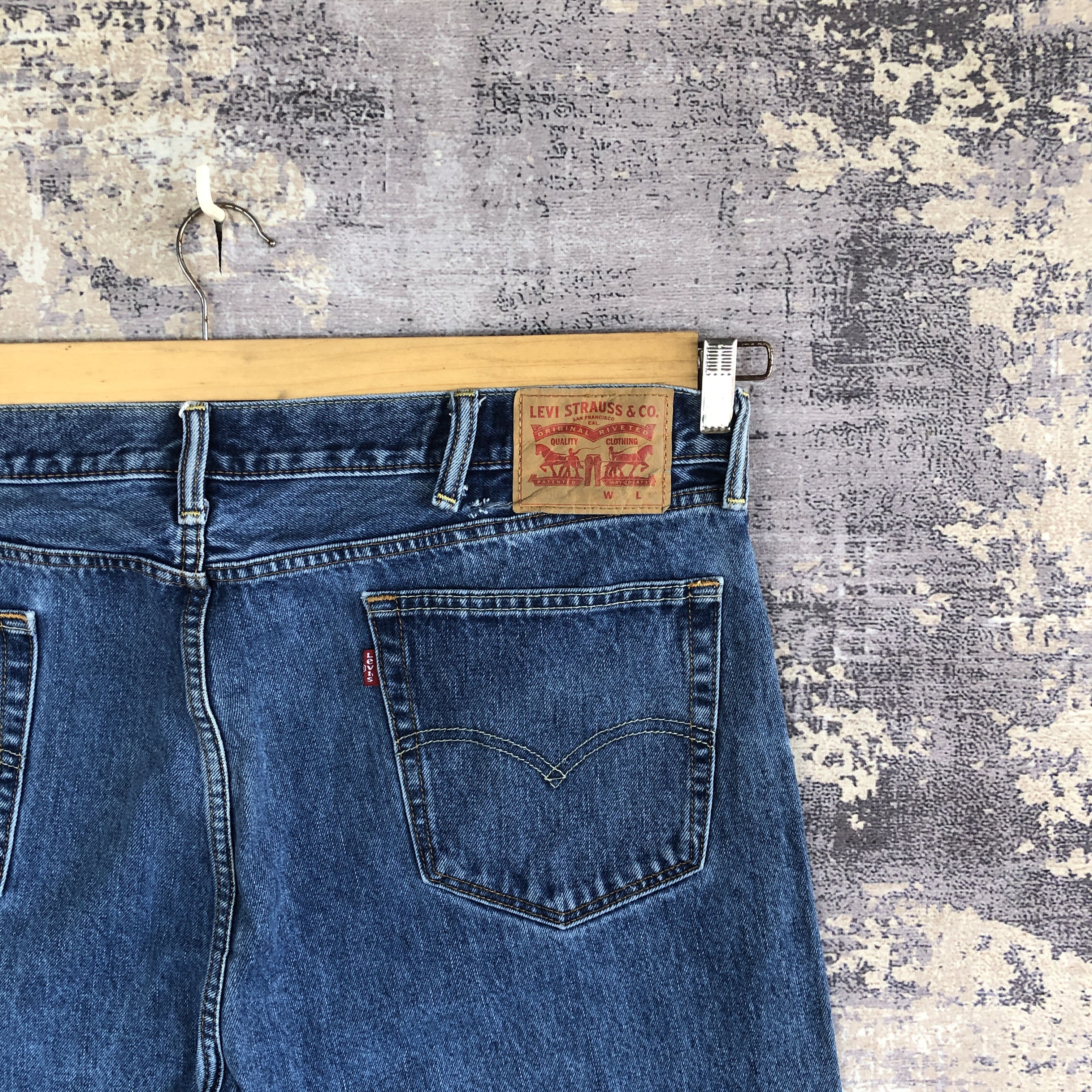 Levi's × Vintage Vintage Y2k Levis 505 Jeans Levi's Stone Wash Faded Denim Size US 42 / EU 58 - 5 Thumbnail