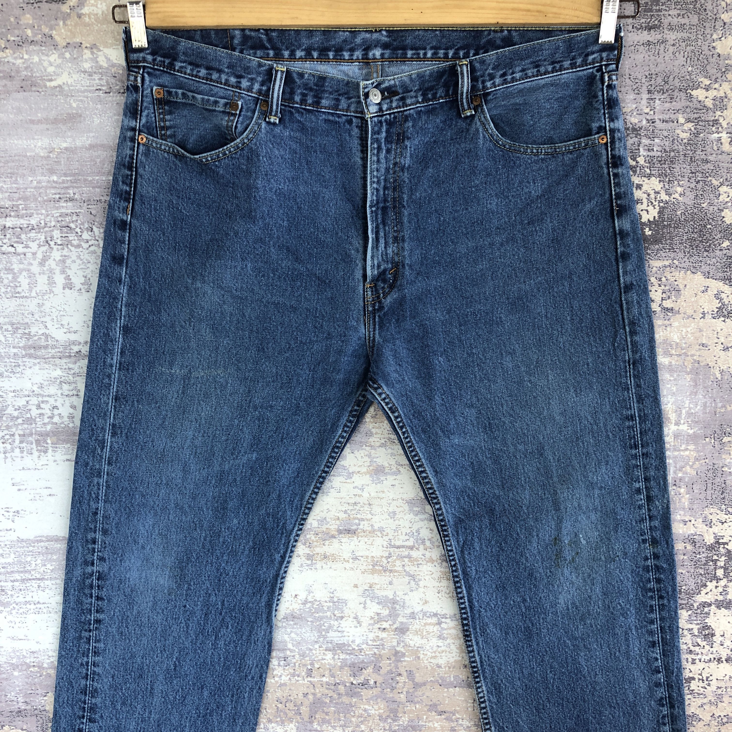 Levi's × Vintage Vintage Y2k Levis 505 Jeans Levi's Stone Wash Faded Denim Size US 42 / EU 58 - 3 Thumbnail