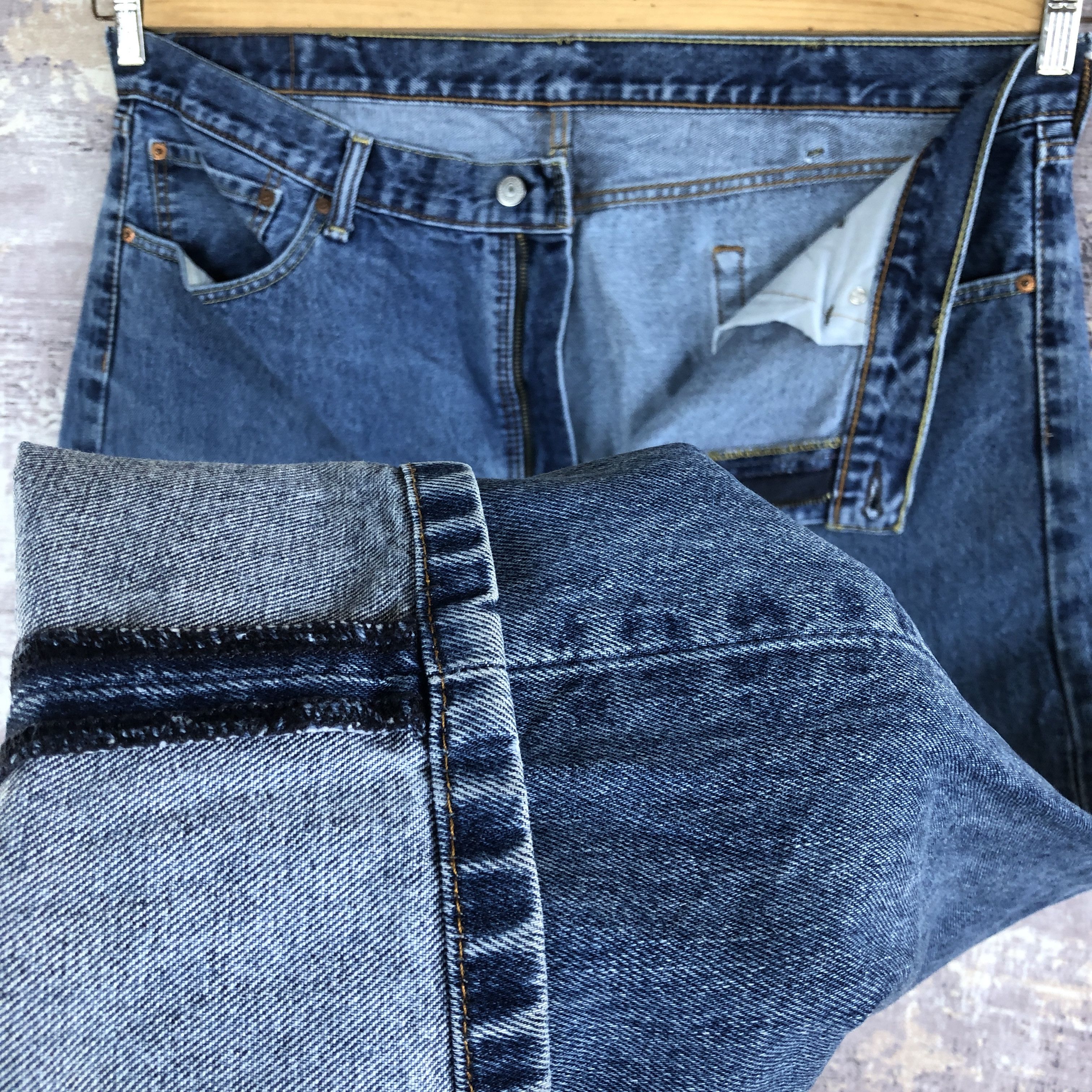 Levi's × Vintage Vintage Y2k Levis 505 Jeans Levi's Stone Wash Faded Denim Size US 42 / EU 58 - 8 Thumbnail