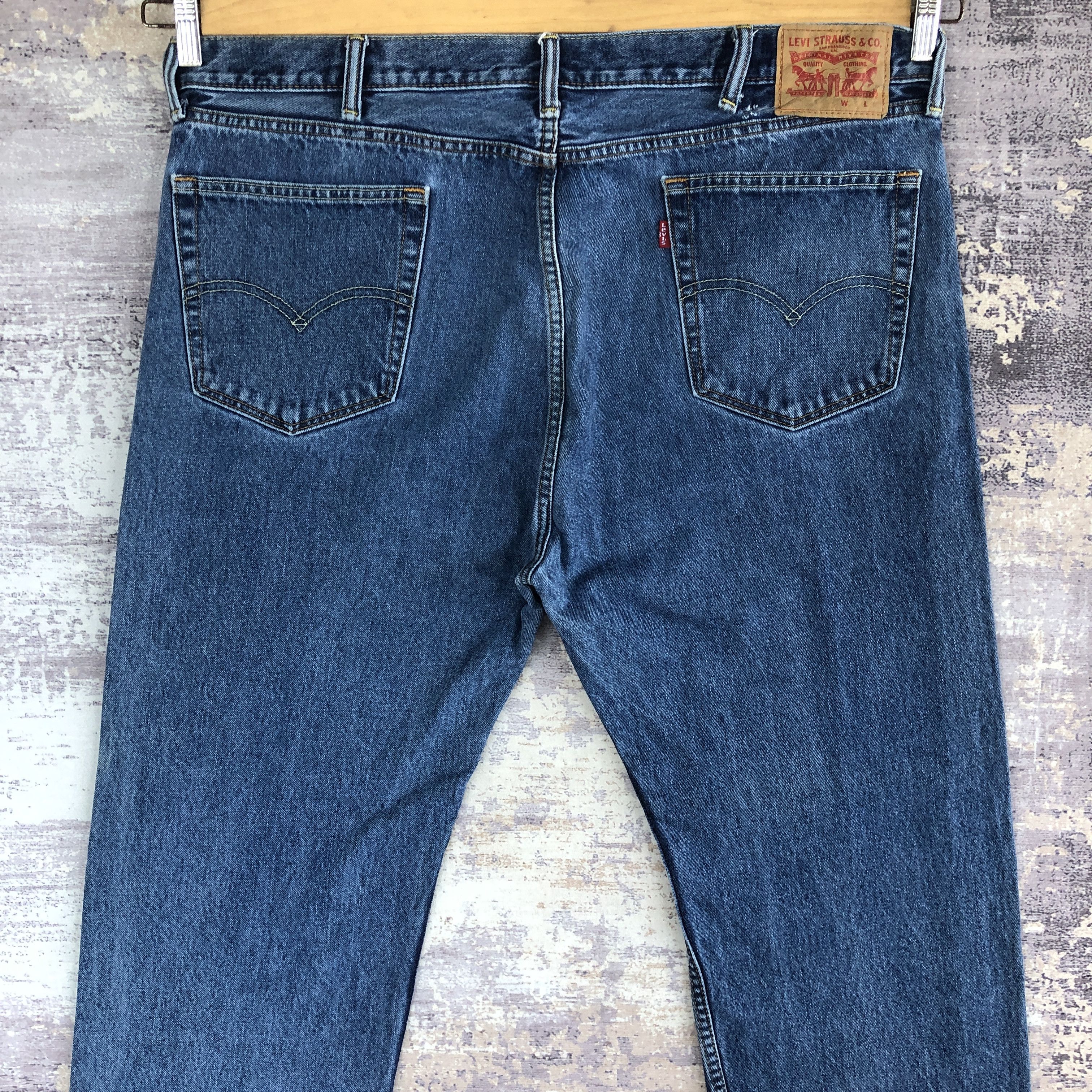 Levi's × Vintage Vintage Y2k Levis 505 Jeans Levi's Stone Wash Faded Denim Size US 42 / EU 58 - 4 Thumbnail