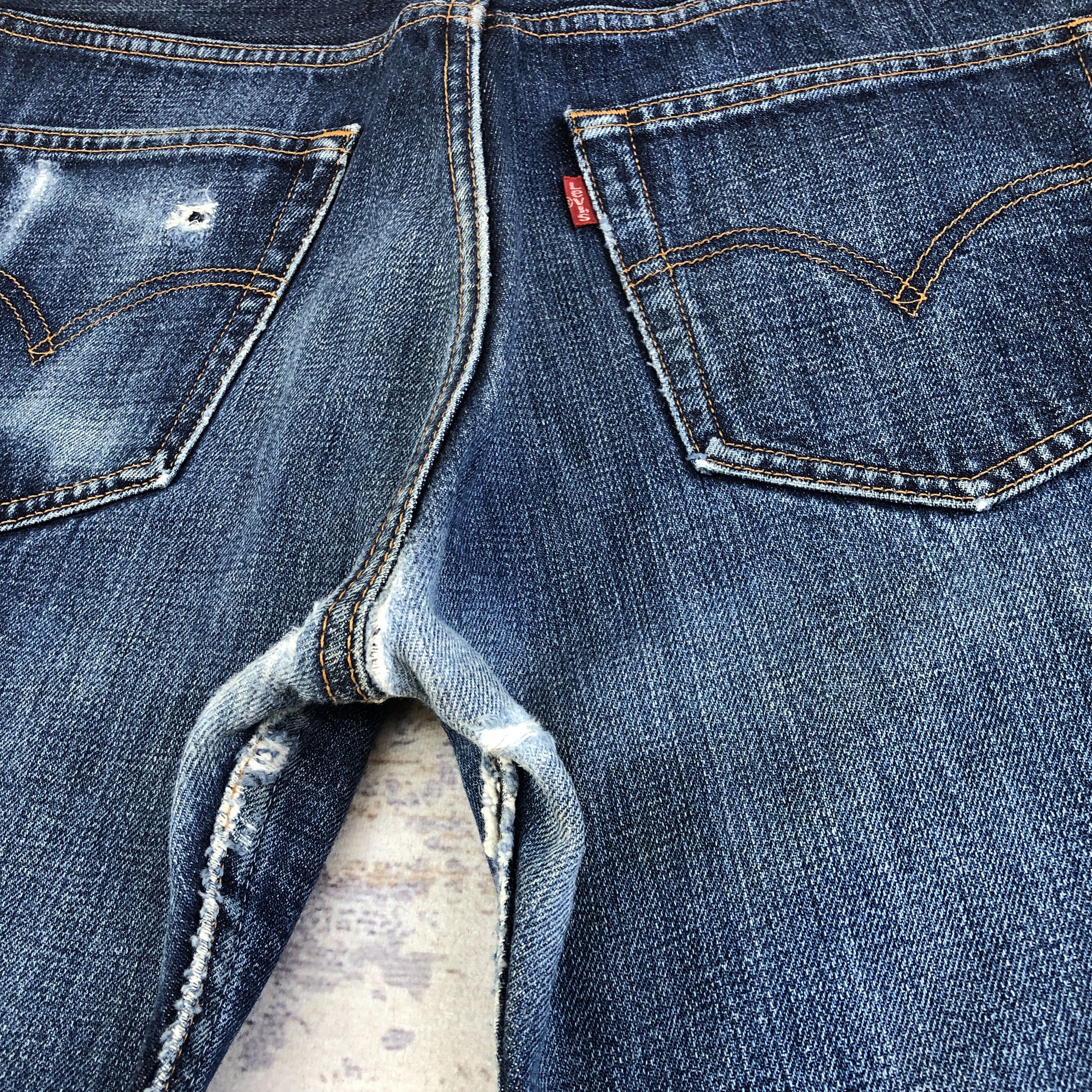 Levi's × Vintage Vintage Levis 501 Jeans Blue Wash Levis Distressed Denim Size US 30 / EU 46 - 6 Thumbnail