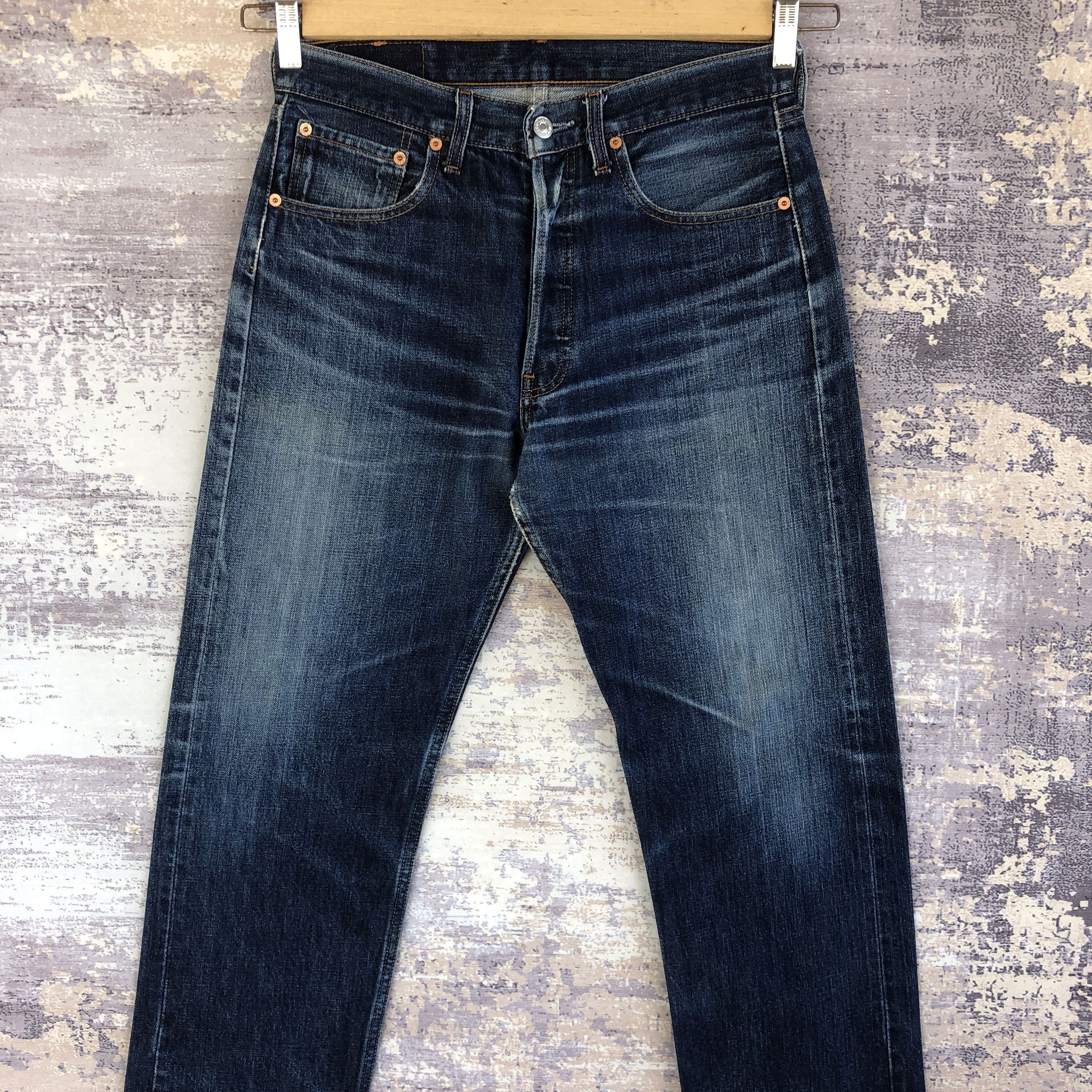Levi's × Vintage Vintage Levis 501 Jeans Blue Wash Levis Distressed Denim Size US 30 / EU 46 - 3 Thumbnail