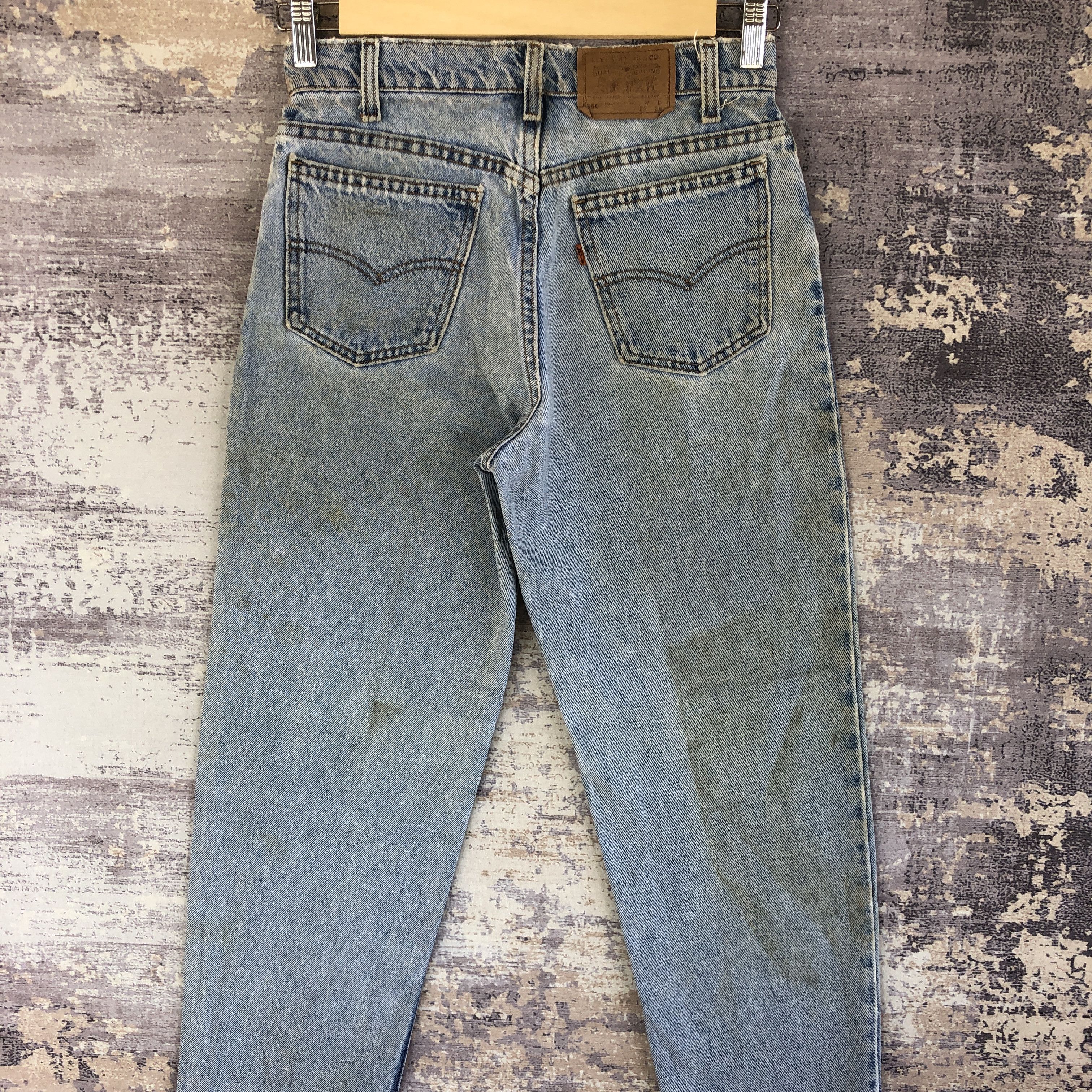 Levi's × Vintage Vintage Levis 550 Jeans Light Wash Orange Tab Denim Pants Size 27" / US 4 / IT 40 - 4 Thumbnail