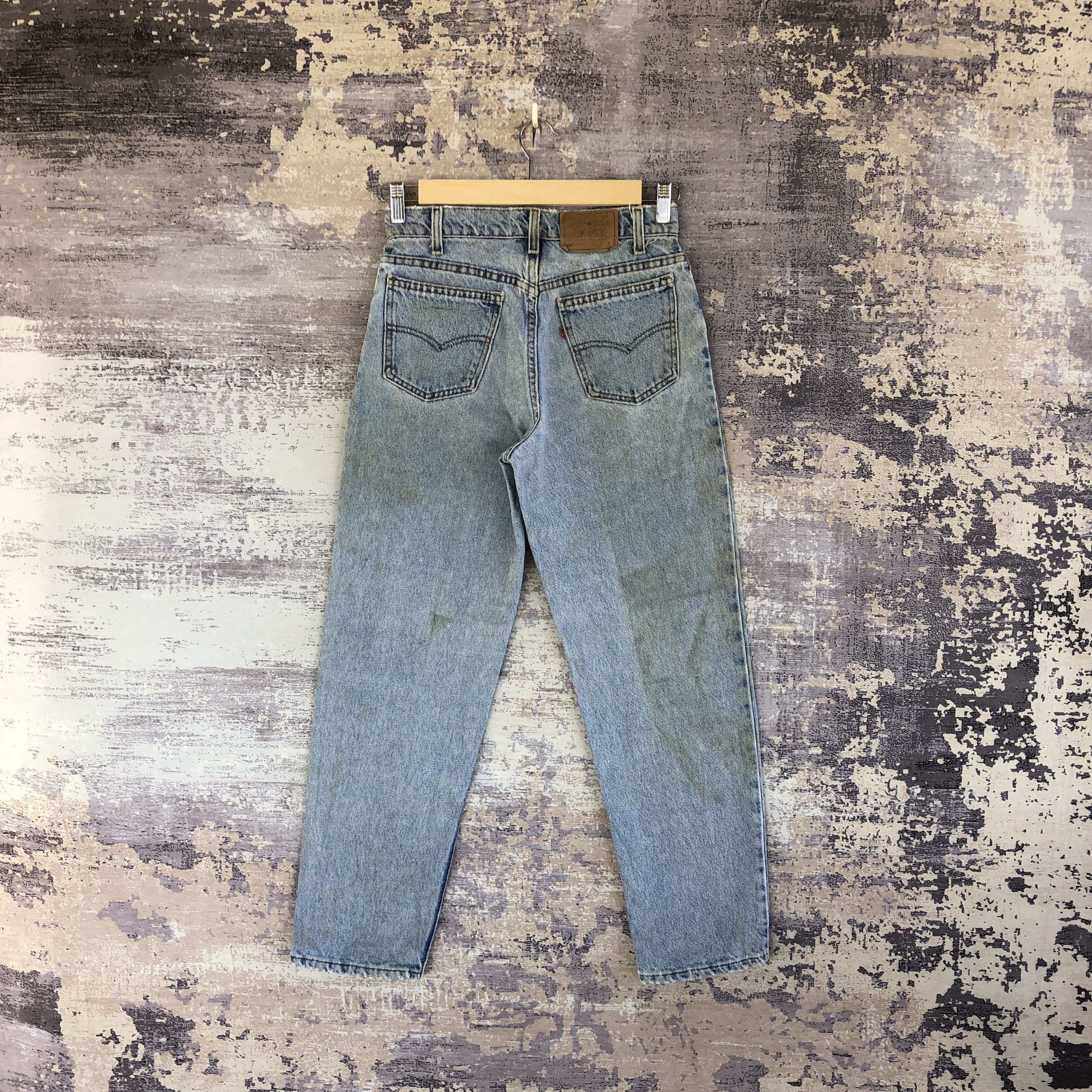 Levi's × Vintage Vintage Levis 550 Jeans Light Wash Orange Tab Denim Pants Size 27" / US 4 / IT 40 - 2 Thumbnail