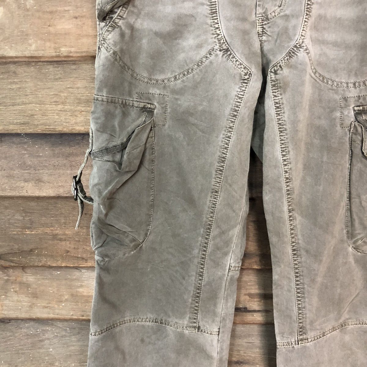 Japanese Brand Uniqlo vintage faded utility tactical Cargo Pants #7107 Size US 32 / EU 48 - 6 Thumbnail