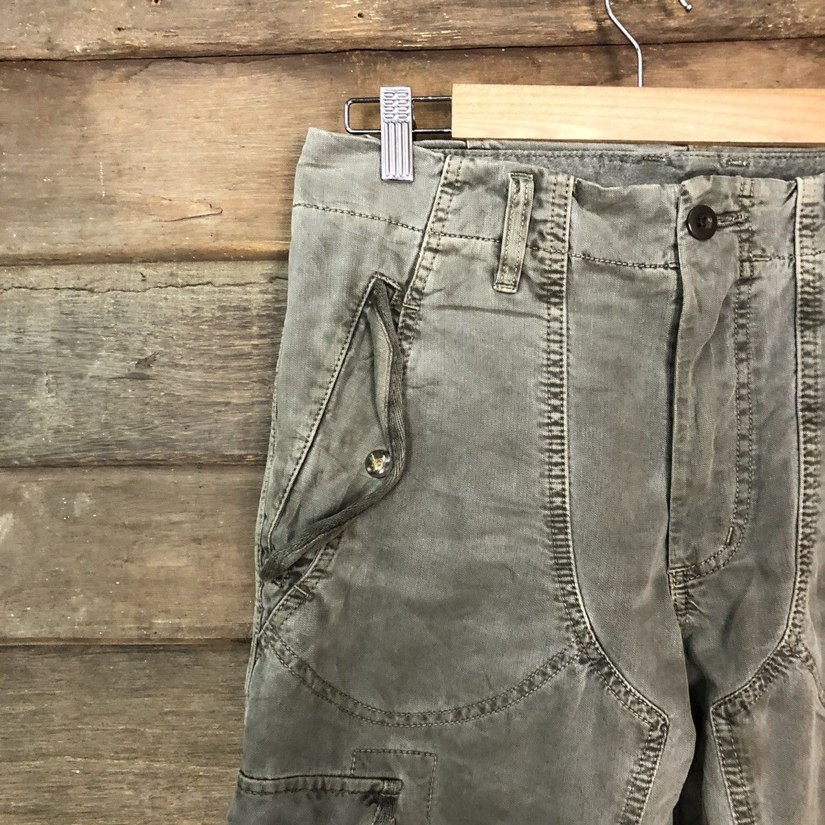 Japanese Brand Uniqlo vintage faded utility tactical Cargo Pants #7107 Size US 32 / EU 48 - 4 Thumbnail