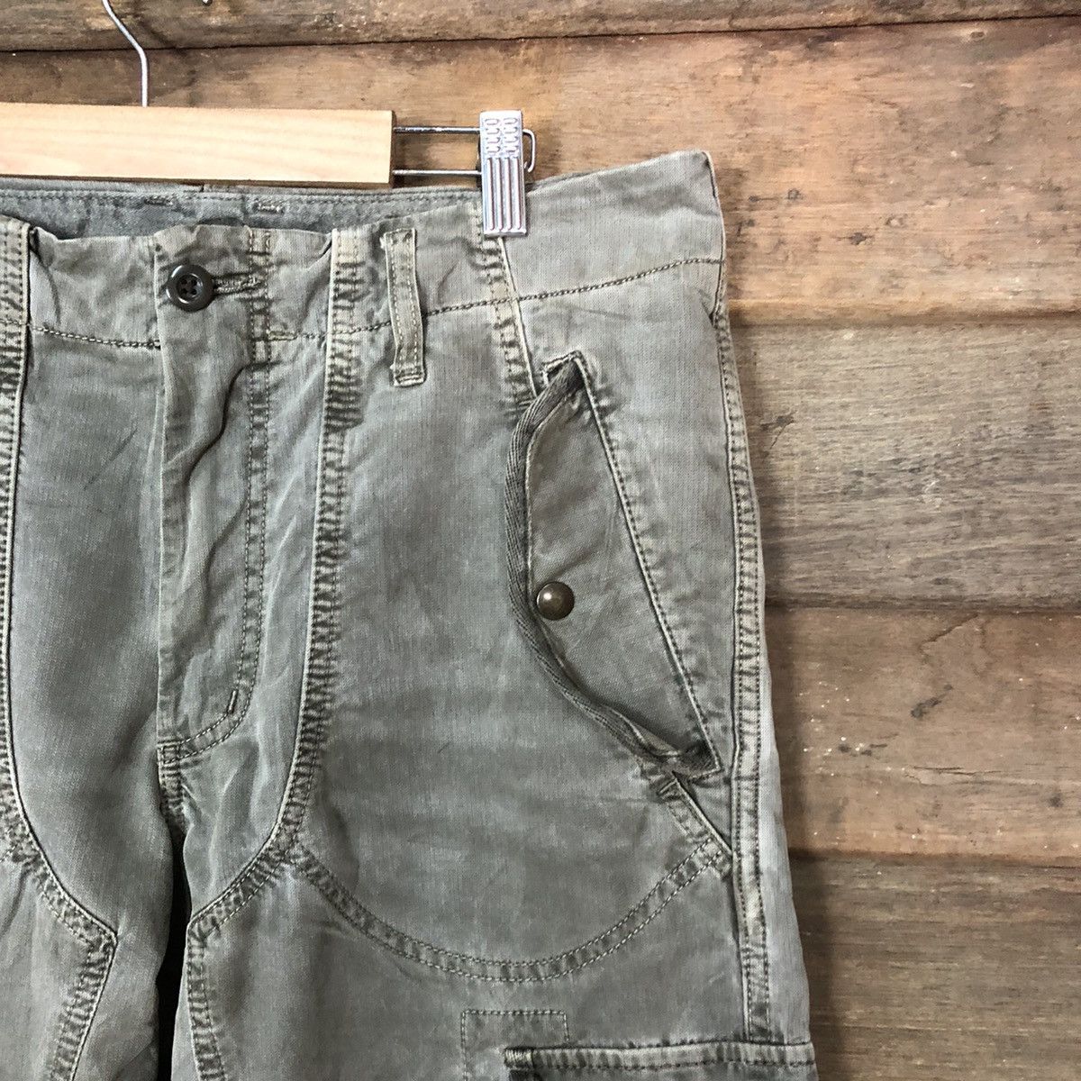 Japanese Brand Uniqlo vintage faded utility tactical Cargo Pants #7107 Size US 32 / EU 48 - 5 Thumbnail
