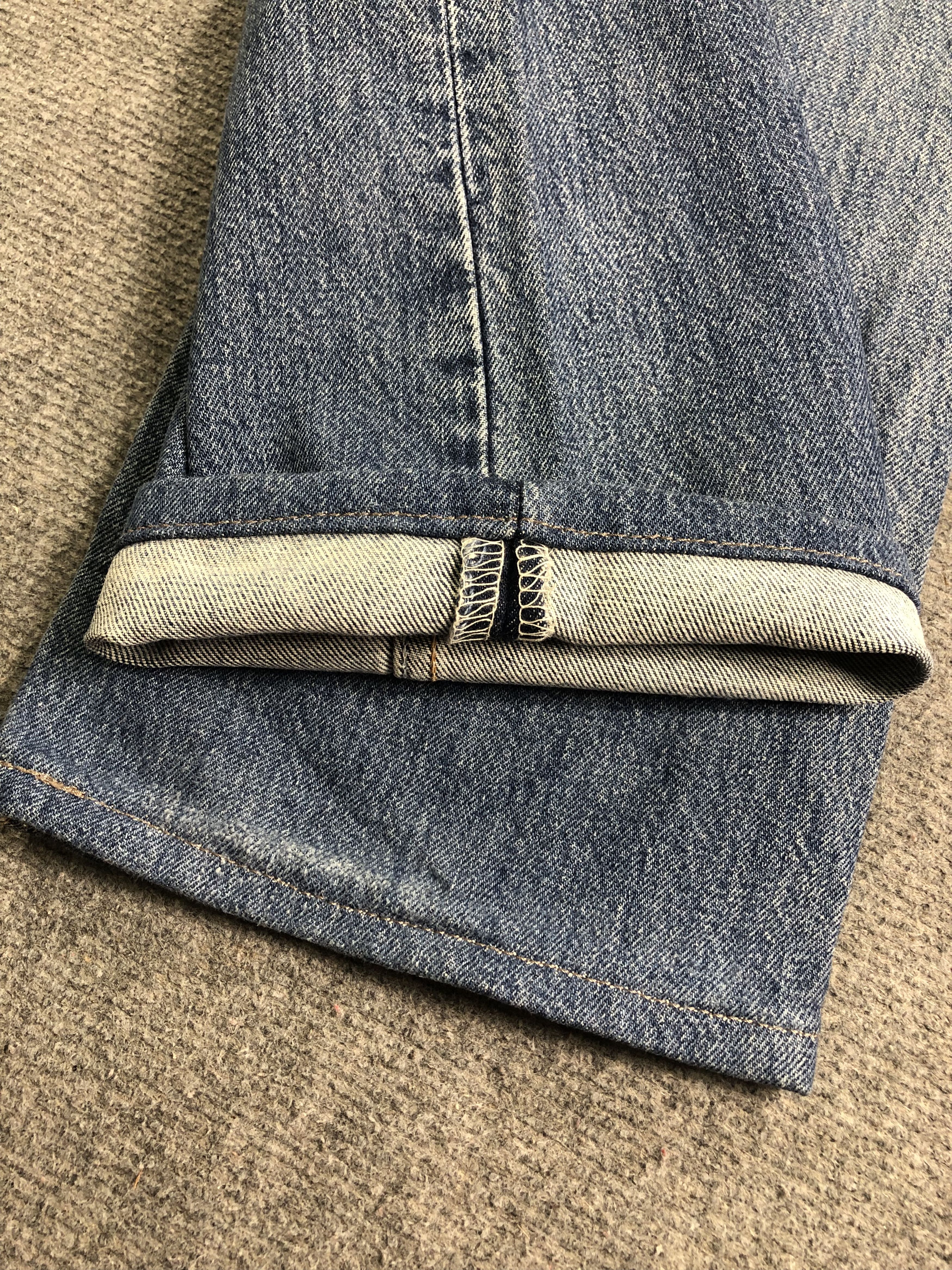 Levi's Wasg Blue Levis 501 Denim Jeans 34x29.5 Size US 34 / EU 50 - 13 Thumbnail