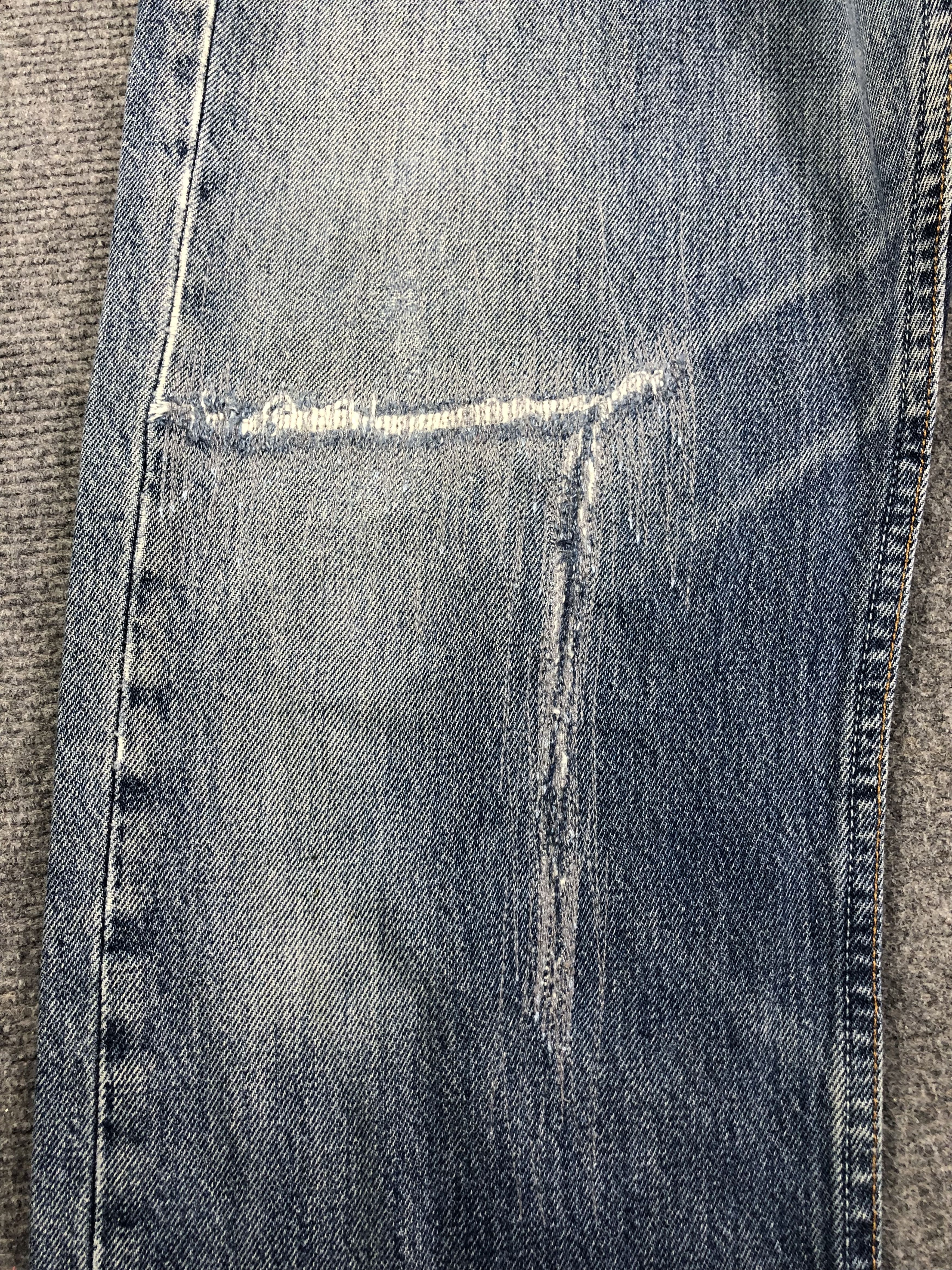 Levi's Wasg Blue Levis 501 Denim Jeans 34x29.5 Size US 34 / EU 50 - 9 Thumbnail