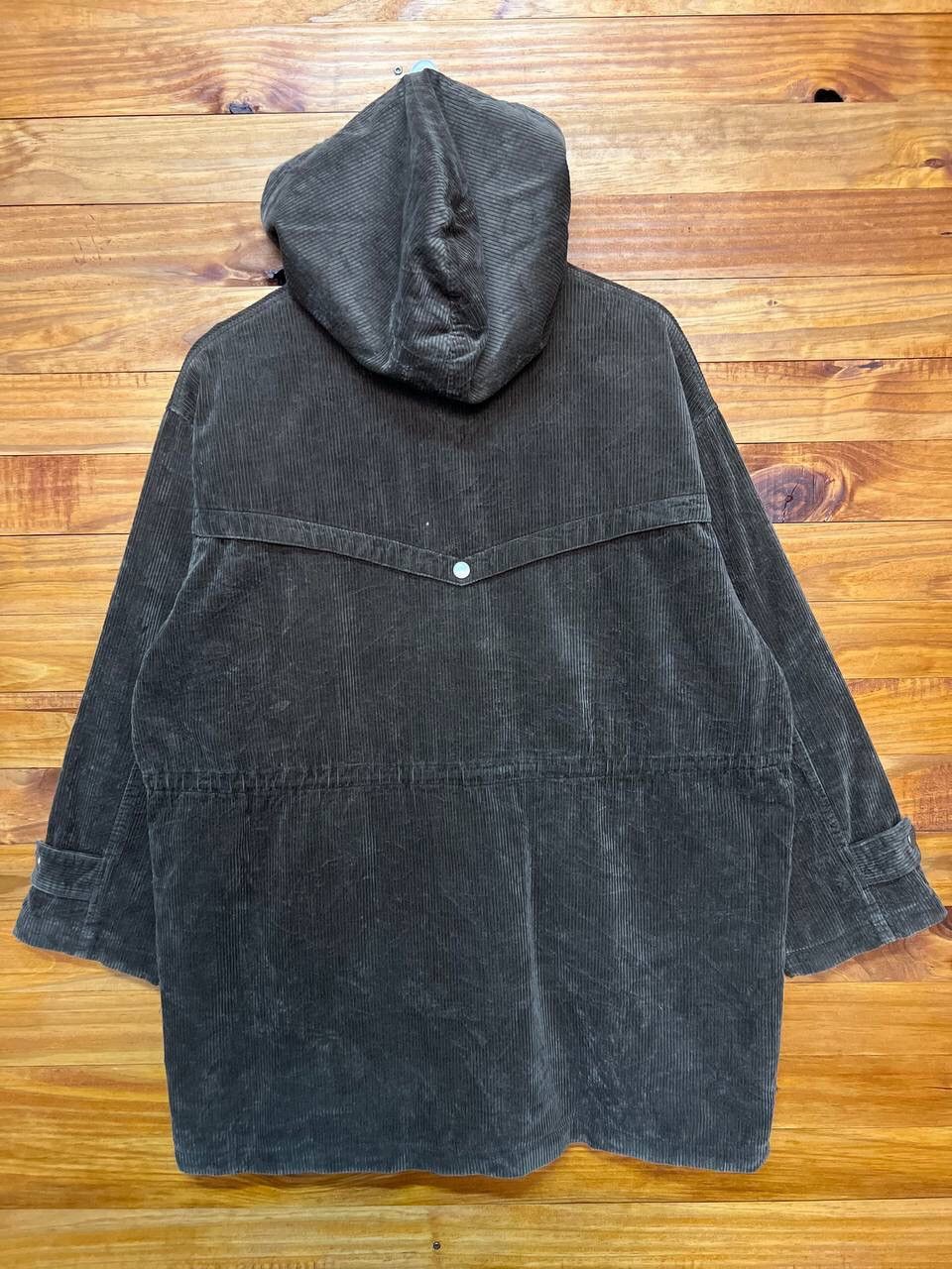 Japanese Brand STEAL🔥 CORDUROY SNAP BUTTON HOODIE JACKET Size US L / EU 52-54 / 3 - 7 Thumbnail