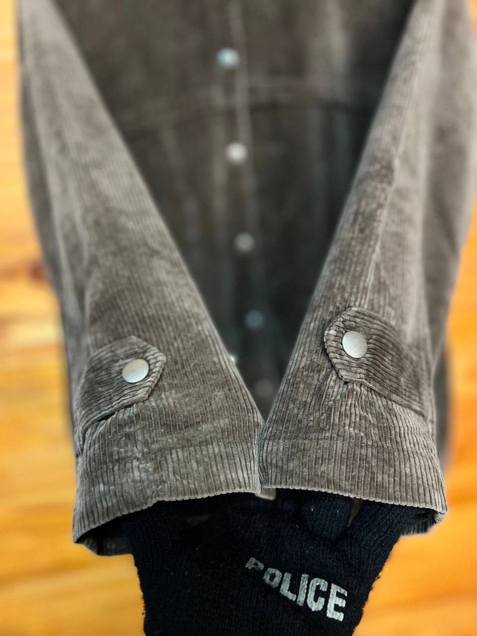 Japanese Brand STEAL🔥 CORDUROY SNAP BUTTON HOODIE JACKET Size US L / EU 52-54 / 3 - 6 Thumbnail