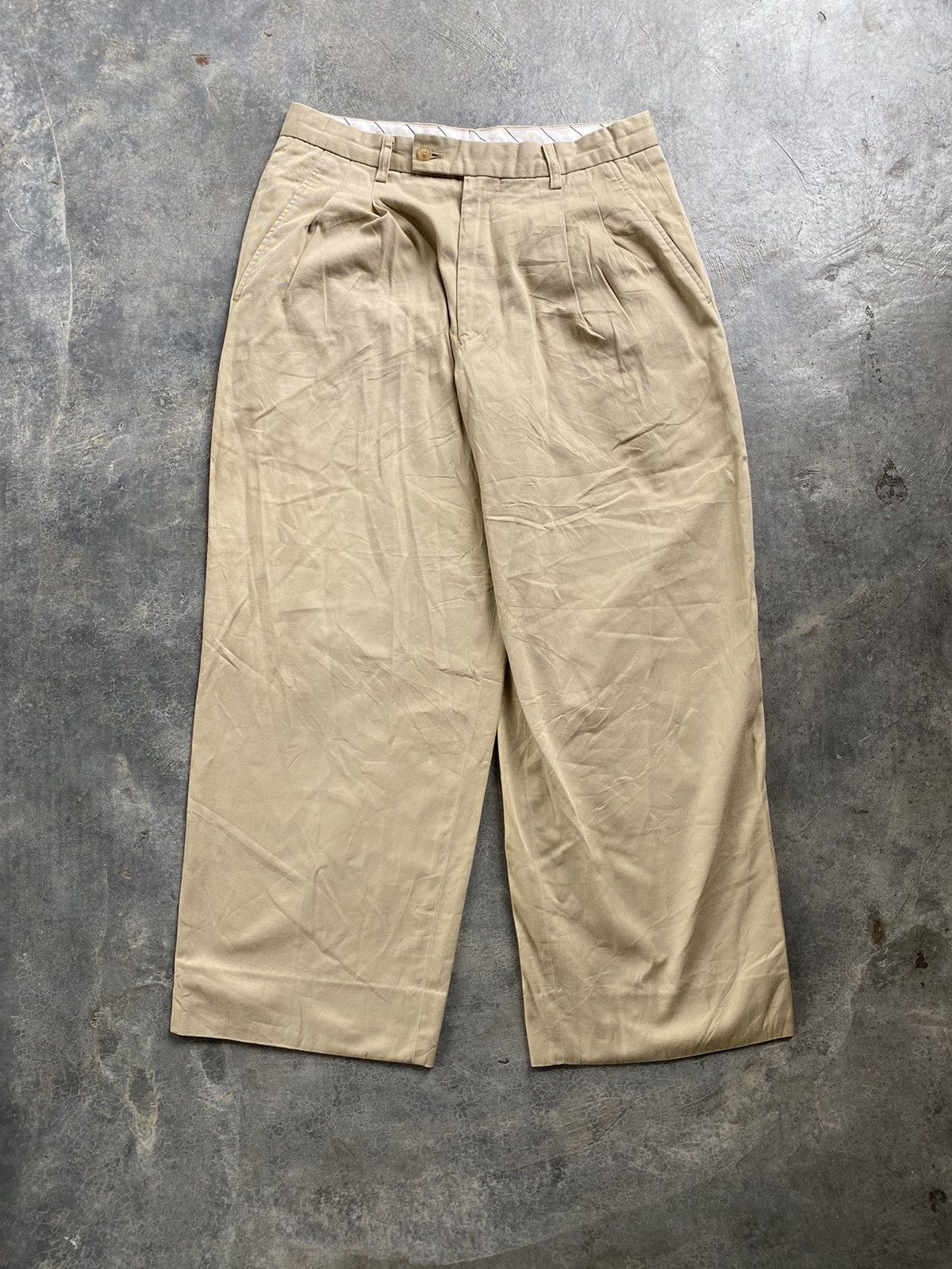 Issey Miyake 90s Issey Miyake MEN wide leg classic pants Size US 32 / EU 48 - 2 Thumbnail