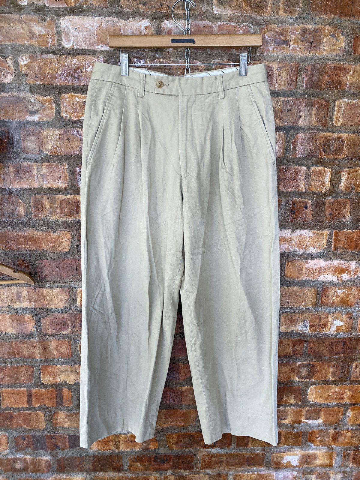 Issey Miyake 90s Issey Miyake MEN wide leg classic pants Size US 32 / EU 48 - 8 Thumbnail