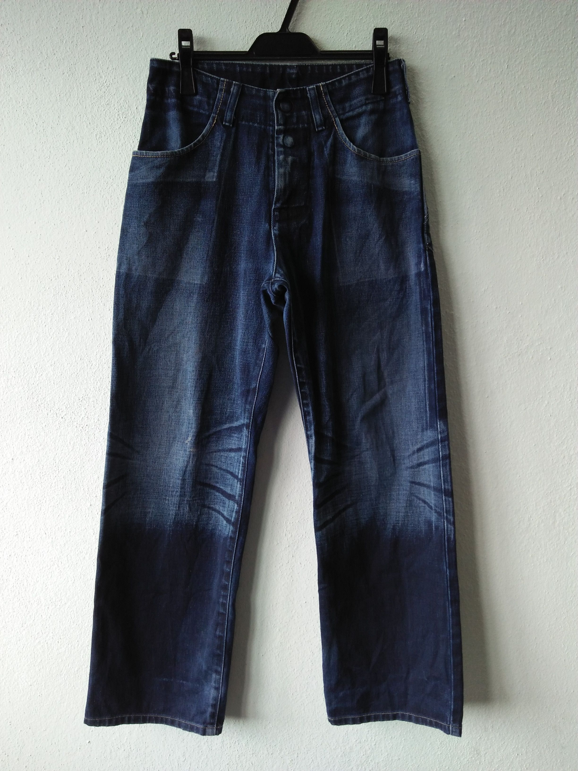 Levi's Vintage Levi's 2000 N3BP 7702-20 Dark Blue Distressed Denim Size US 30 / EU 46 - 4 Thumbnail