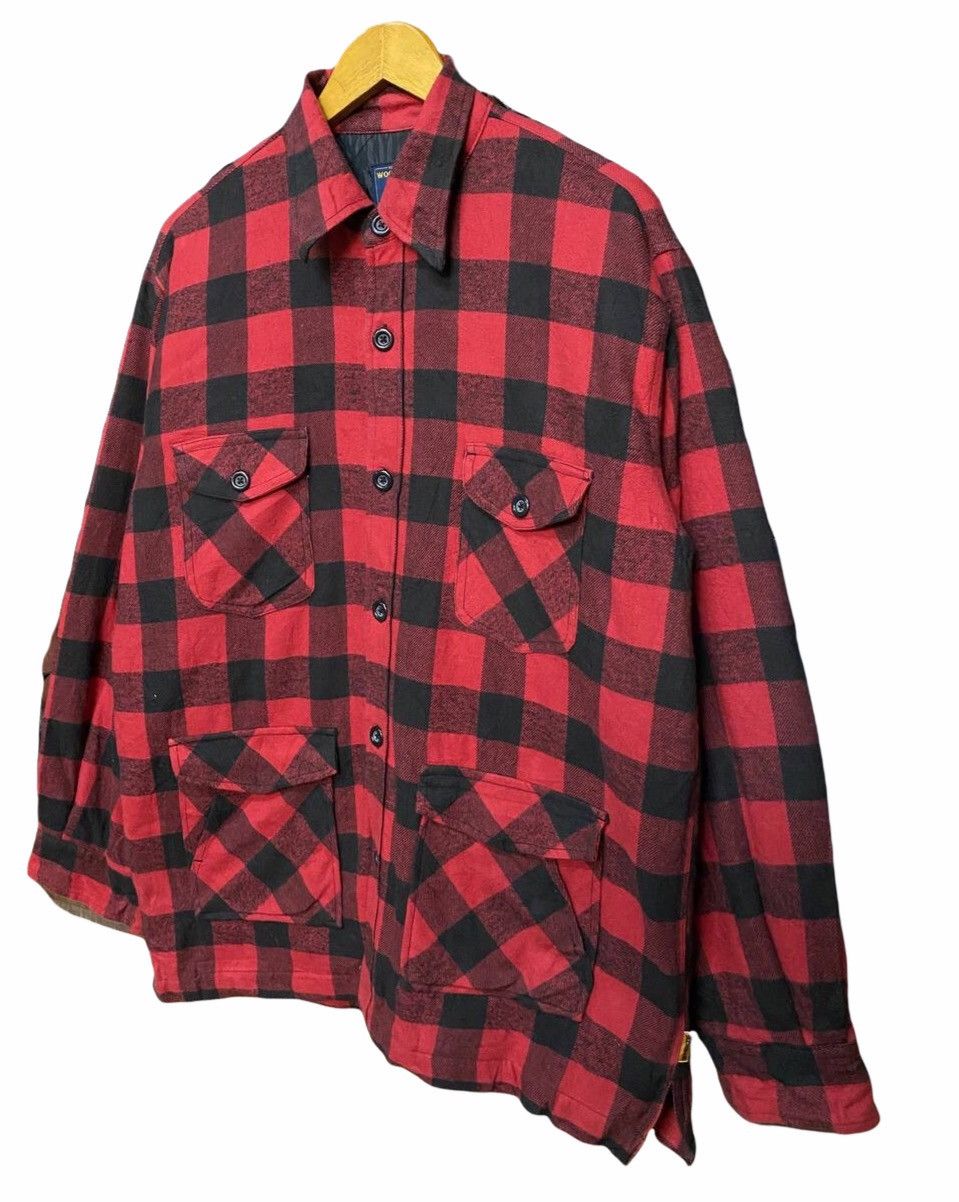 Vintage VINTAGE WOOLRICH PLAID FIELD COAT Size US XL / EU 56 / 4 - 3 Thumbnail