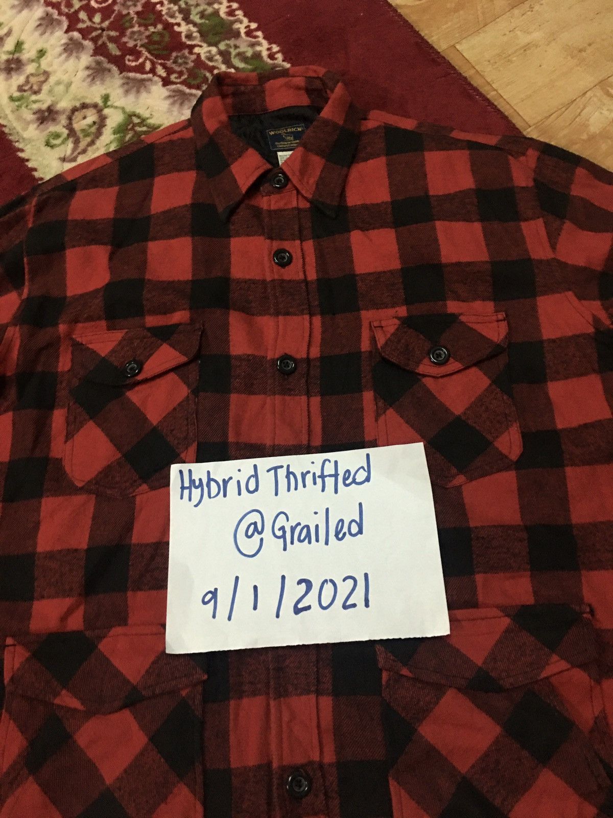 Vintage VINTAGE WOOLRICH PLAID FIELD COAT Size US XL / EU 56 / 4 - 17 Thumbnail