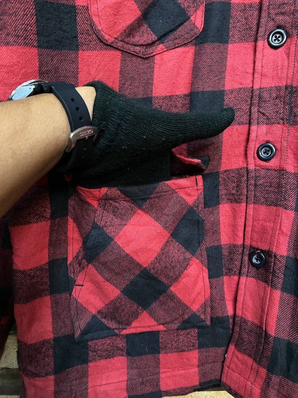 Vintage VINTAGE WOOLRICH PLAID FIELD COAT Size US XL / EU 56 / 4 - 12 Thumbnail