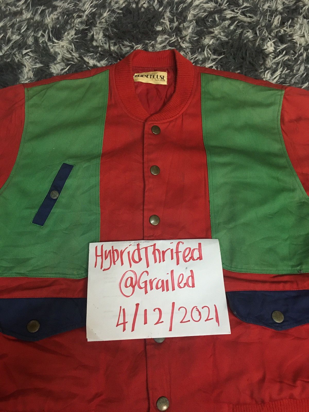 Japanese Brand Vintage Varsity Jacket Multicolour Size US XL / EU 56 / 4 - 8 Thumbnail