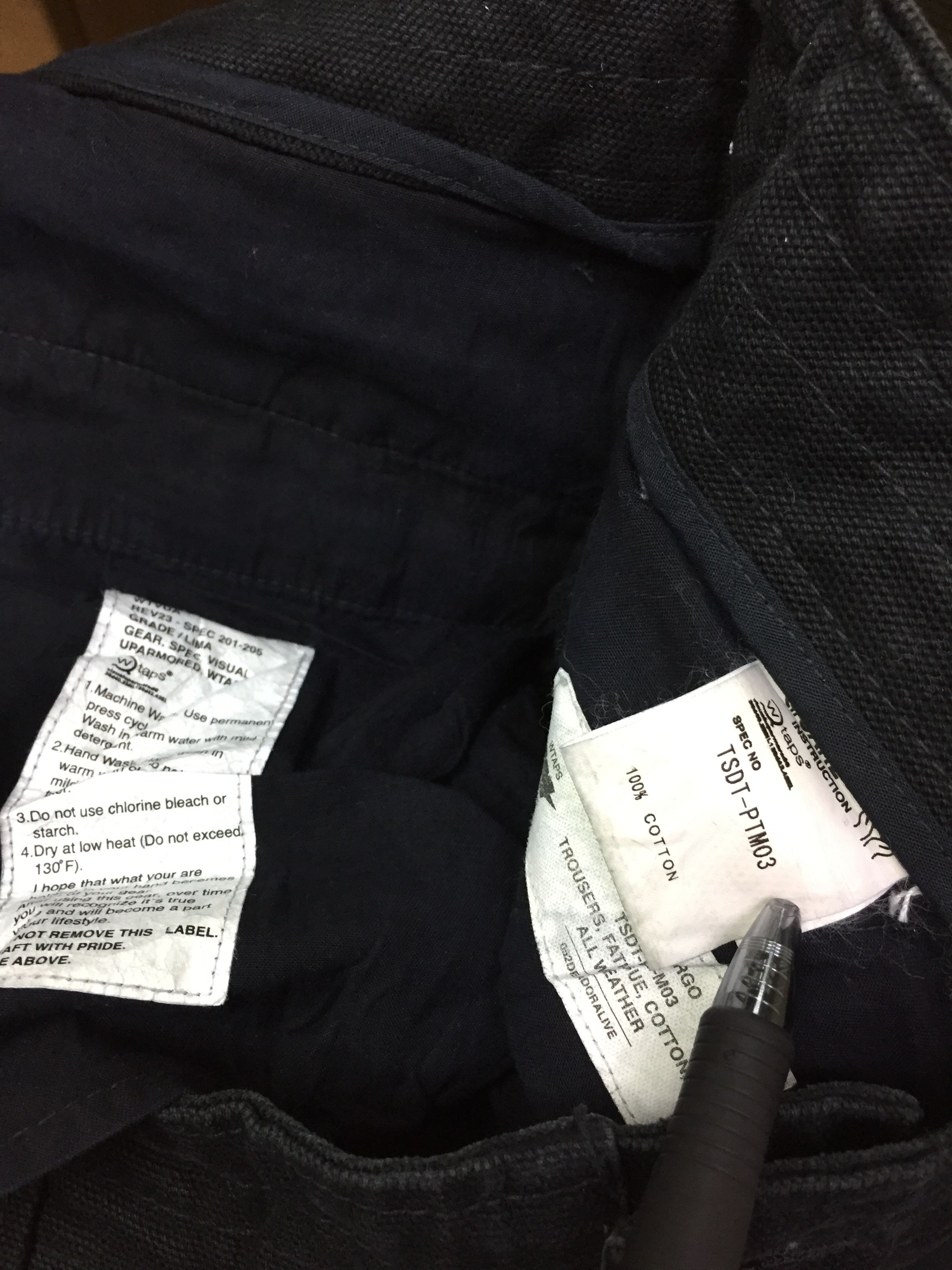 Wtaps 2001 Tactical Heavy Canvas Cargo Drawstring hem Pants Size US 33 - 11 Thumbnail