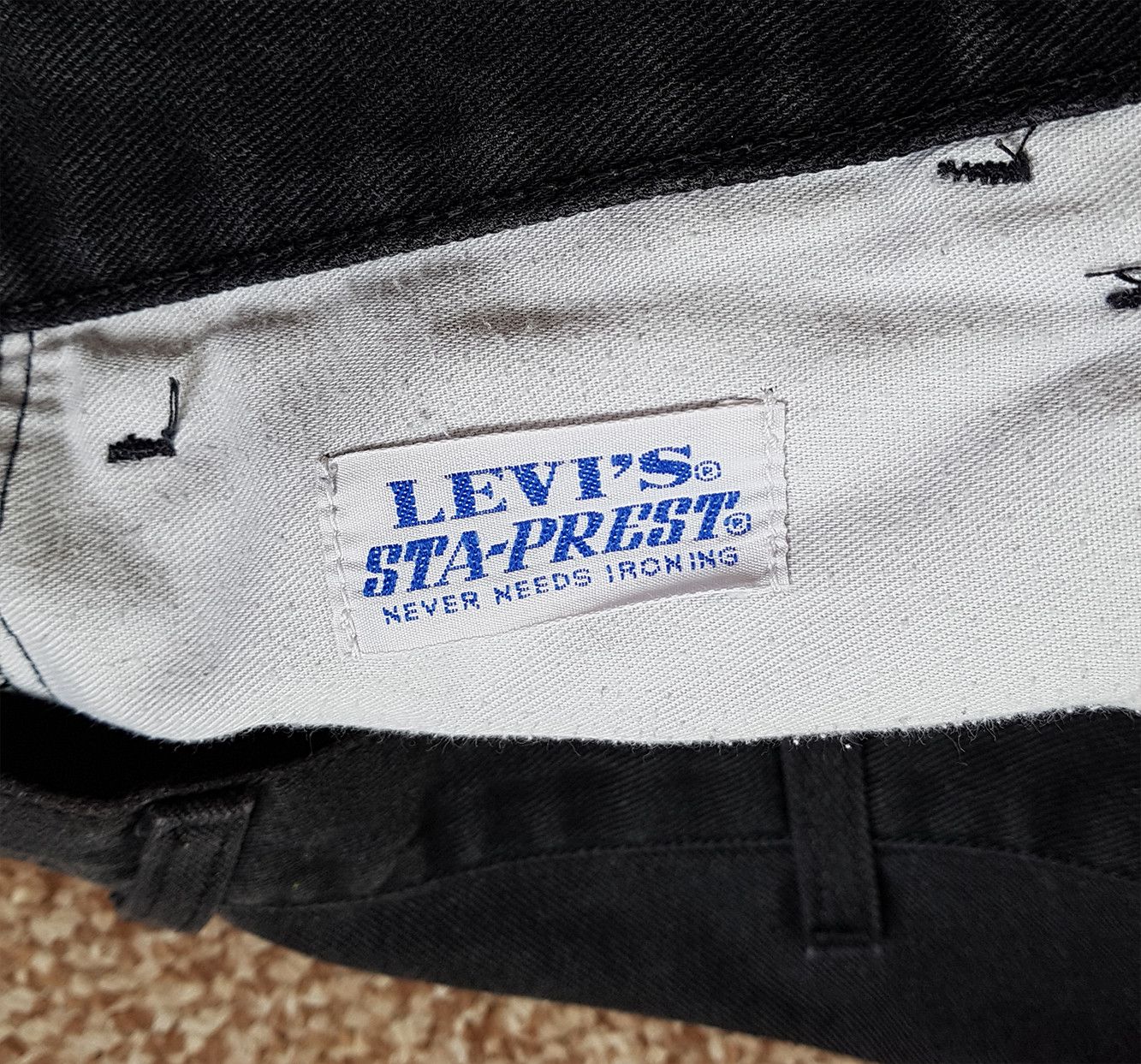 Levi's Levi's 566 Vintage Sta-Prest Denim Jeans Made in Italy 80s Size US 31 - 4 Thumbnail