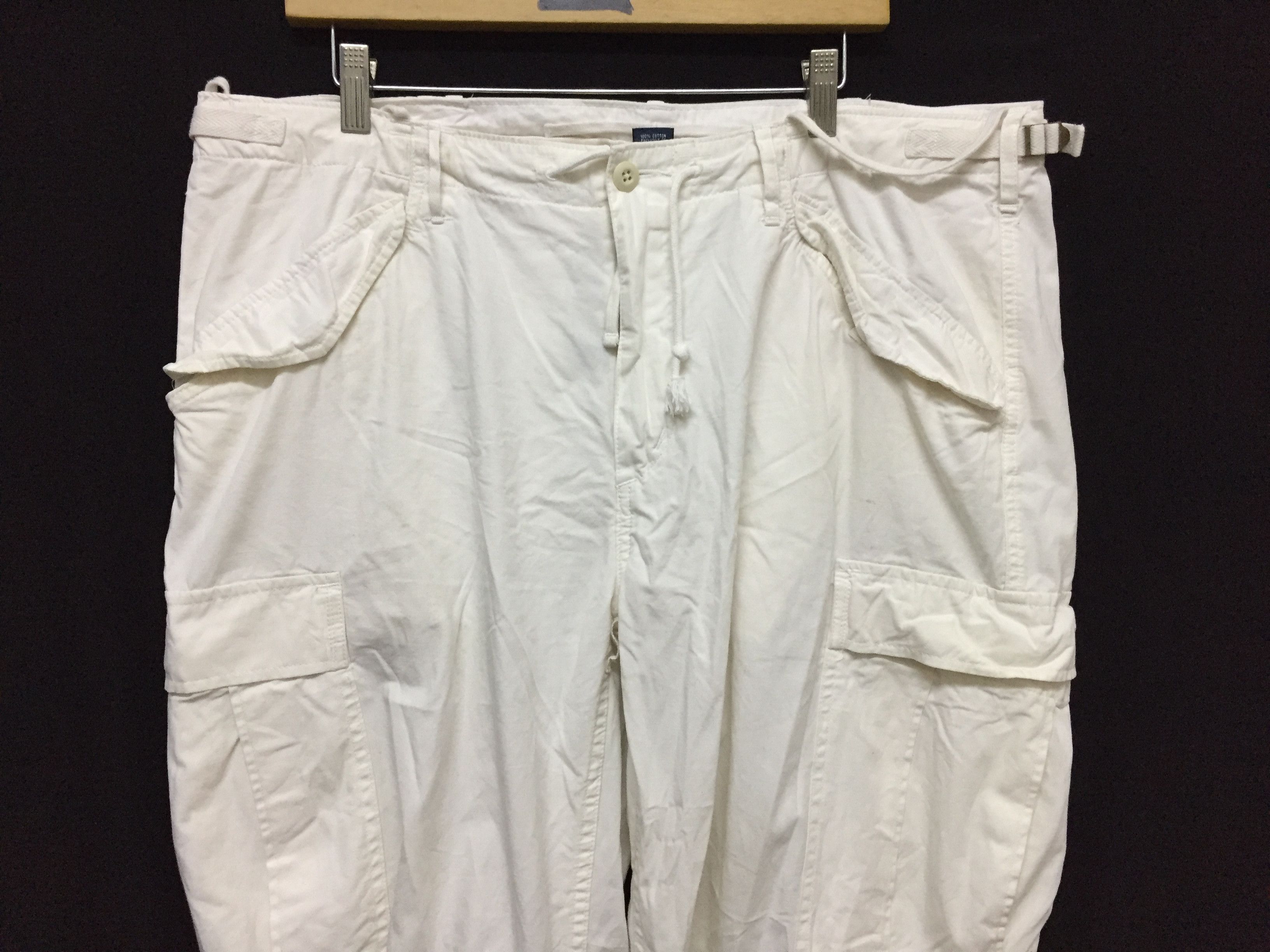 Polo Ralph Lauren 90's POLO Ralph Lauren hem drawstring cargos pants Size US 38 / EU 54 - 4 Thumbnail