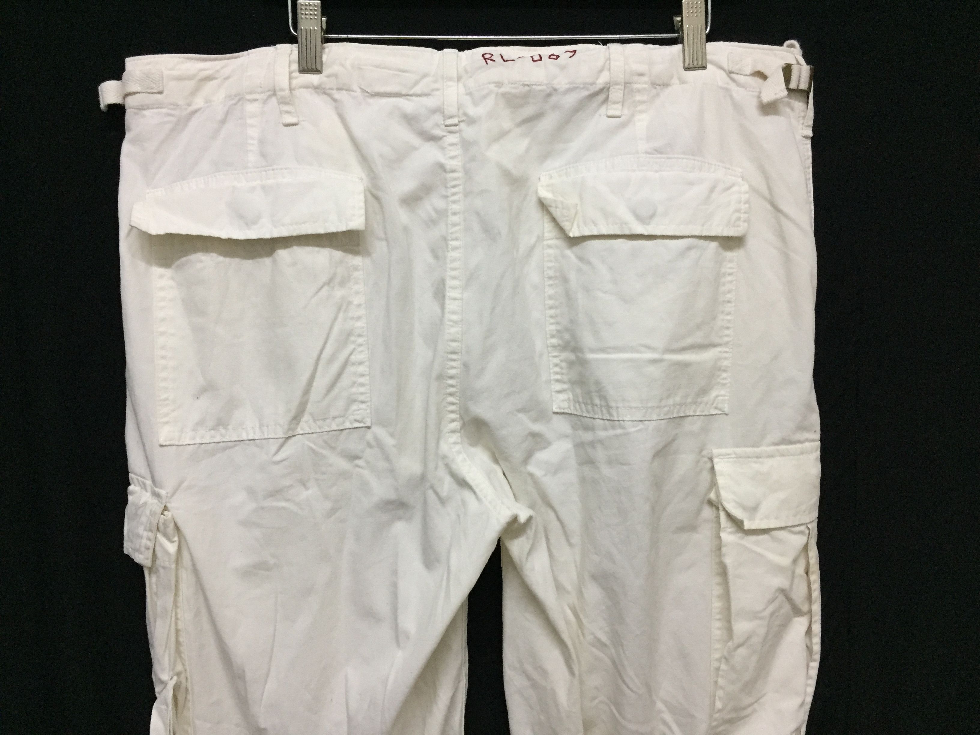 Polo Ralph Lauren 90's POLO Ralph Lauren hem drawstring cargos pants Size US 38 / EU 54 - 12 Thumbnail