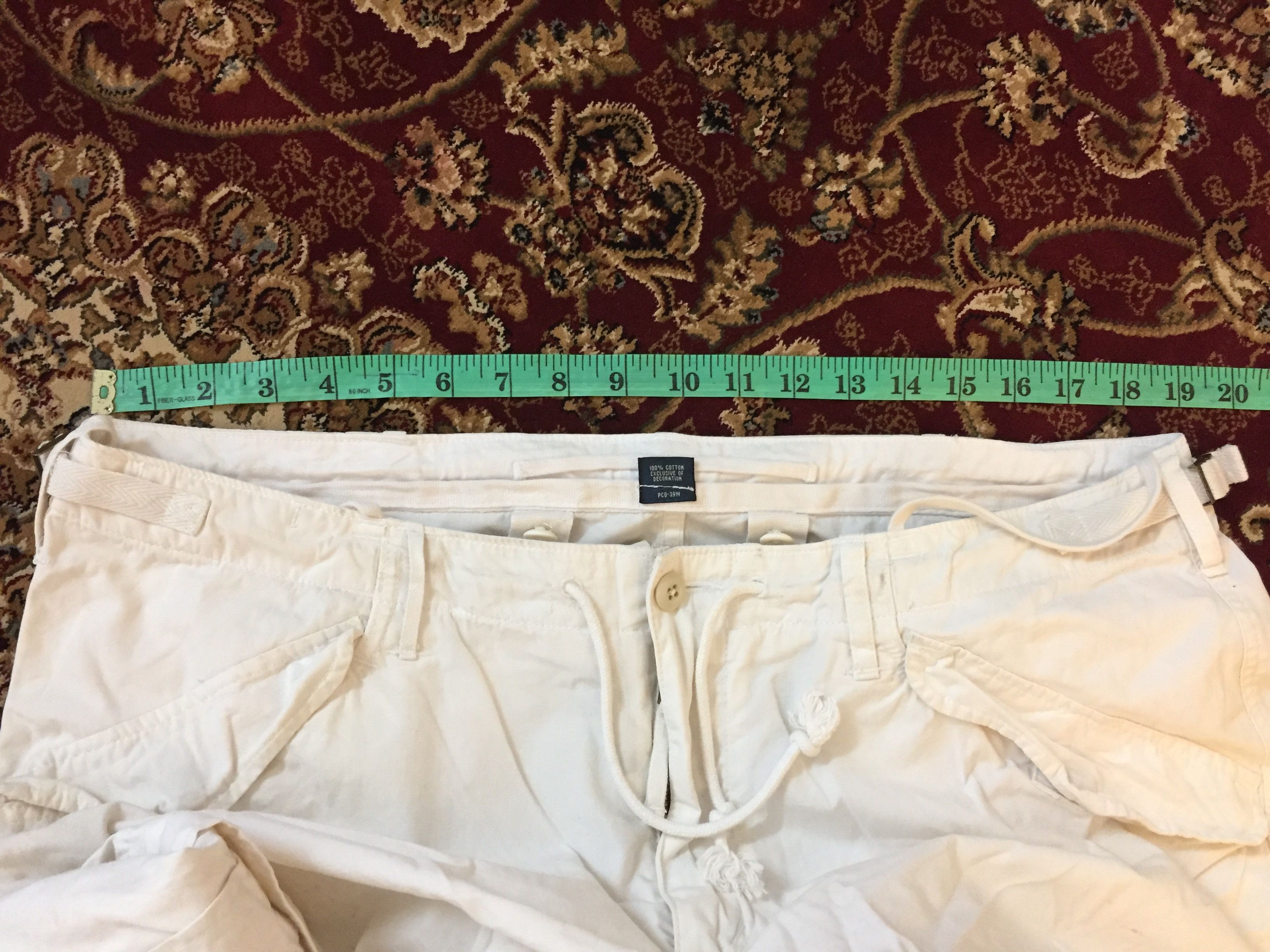 Polo Ralph Lauren 90's POLO Ralph Lauren hem drawstring cargos pants Size US 38 / EU 54 - 16 Thumbnail
