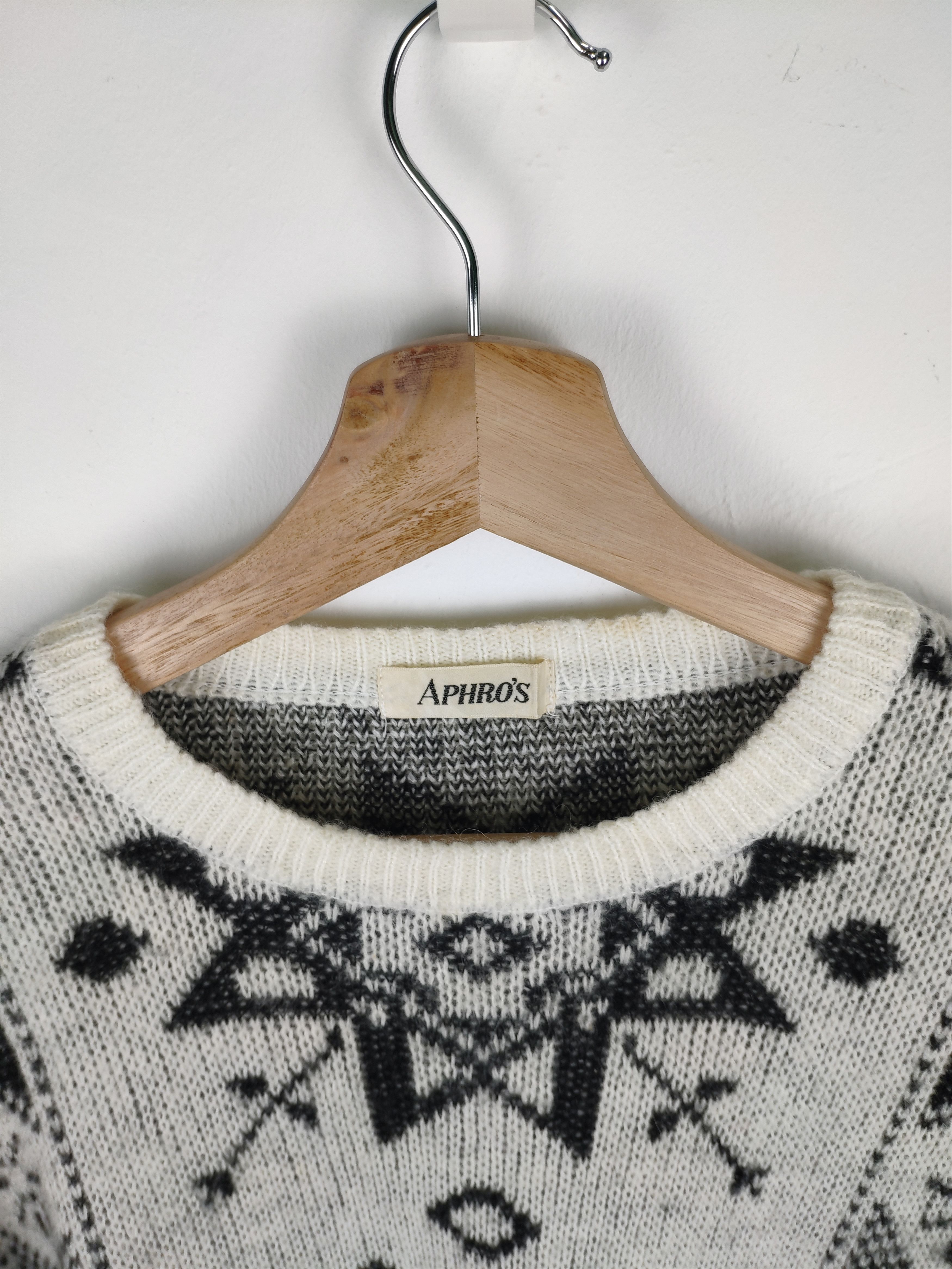 Aran Isles Knitwear × Vintage Vintage Wool Knit Sweater Native Navajo Red Indian Size US M / EU 48-50 / 2 - 4 Thumbnail