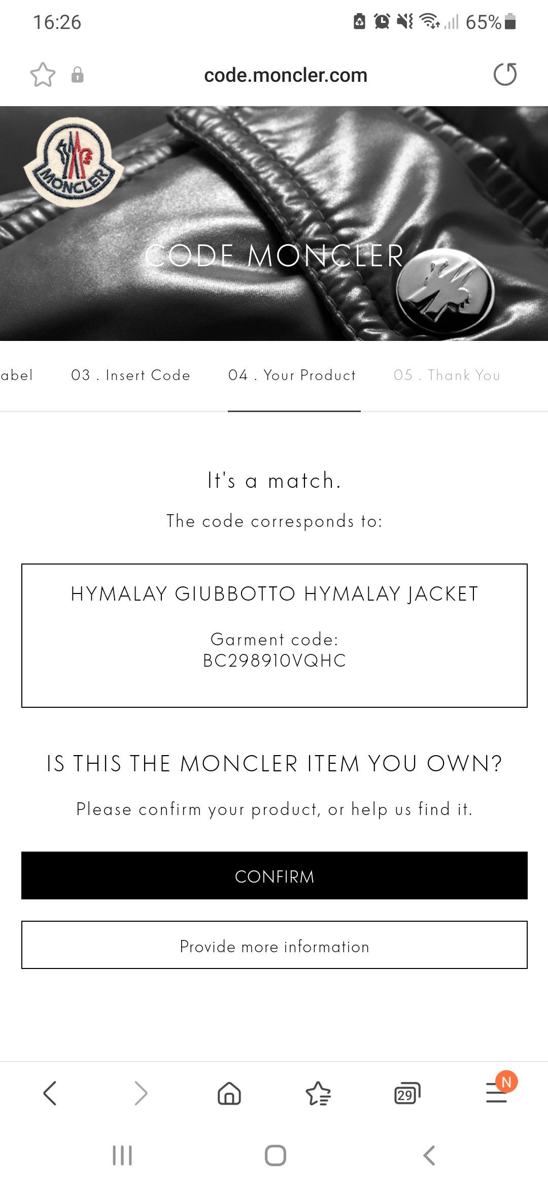 Moncler Moncler Hymalay Giubbotto Size US L / EU 52-54 / 3 - 12 Thumbnail