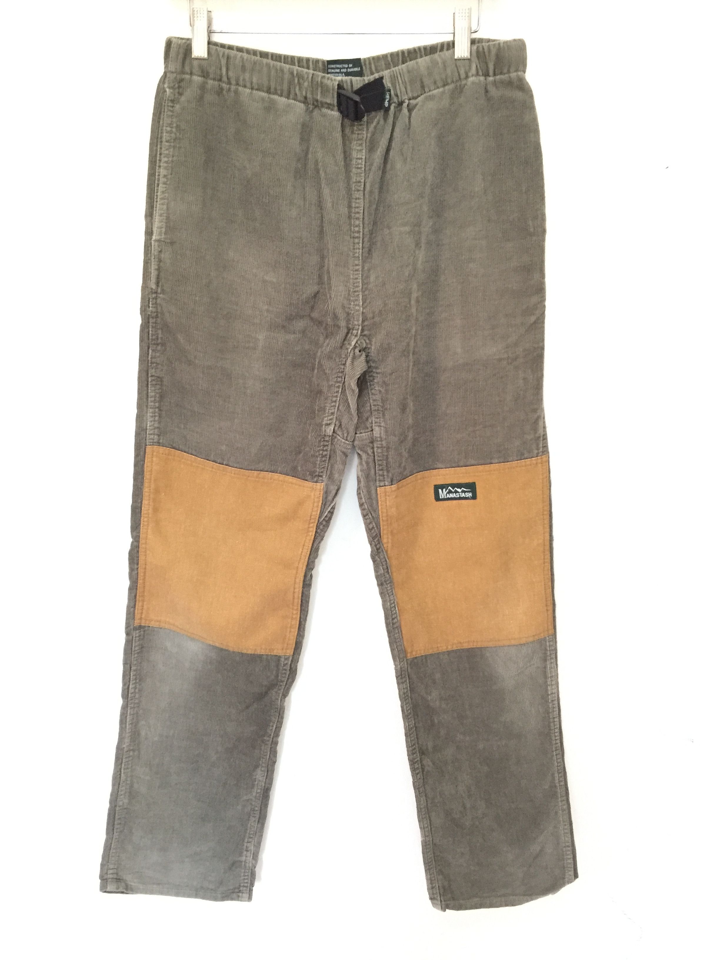 Manastash × Vintage 90's Hemp blend Manastash corduroy patchwork Size US 32 / EU 48 - 1 Thumbnail