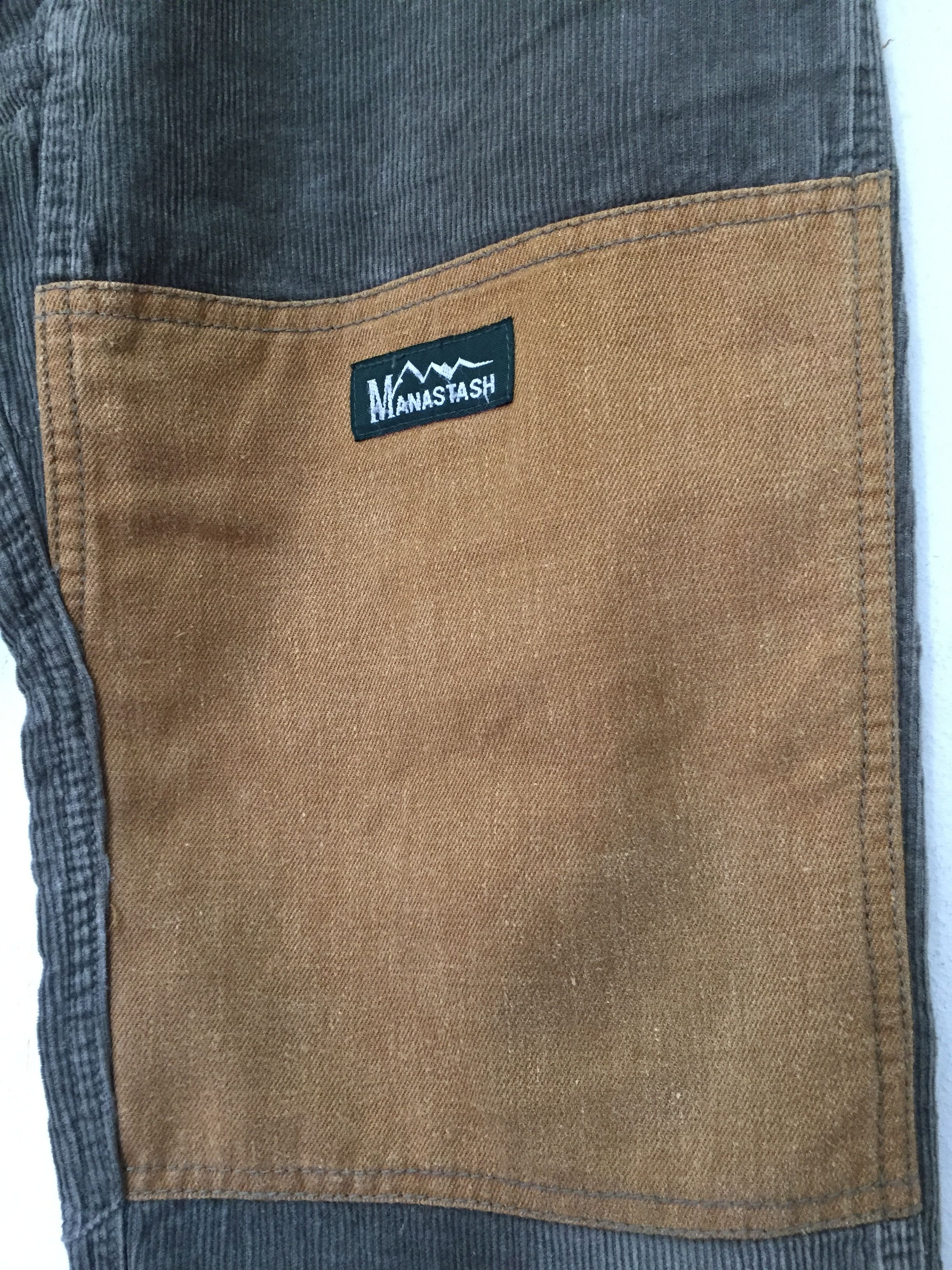 Manastash × Vintage 90's Hemp blend Manastash corduroy patchwork Size US 32 / EU 48 - 4 Thumbnail