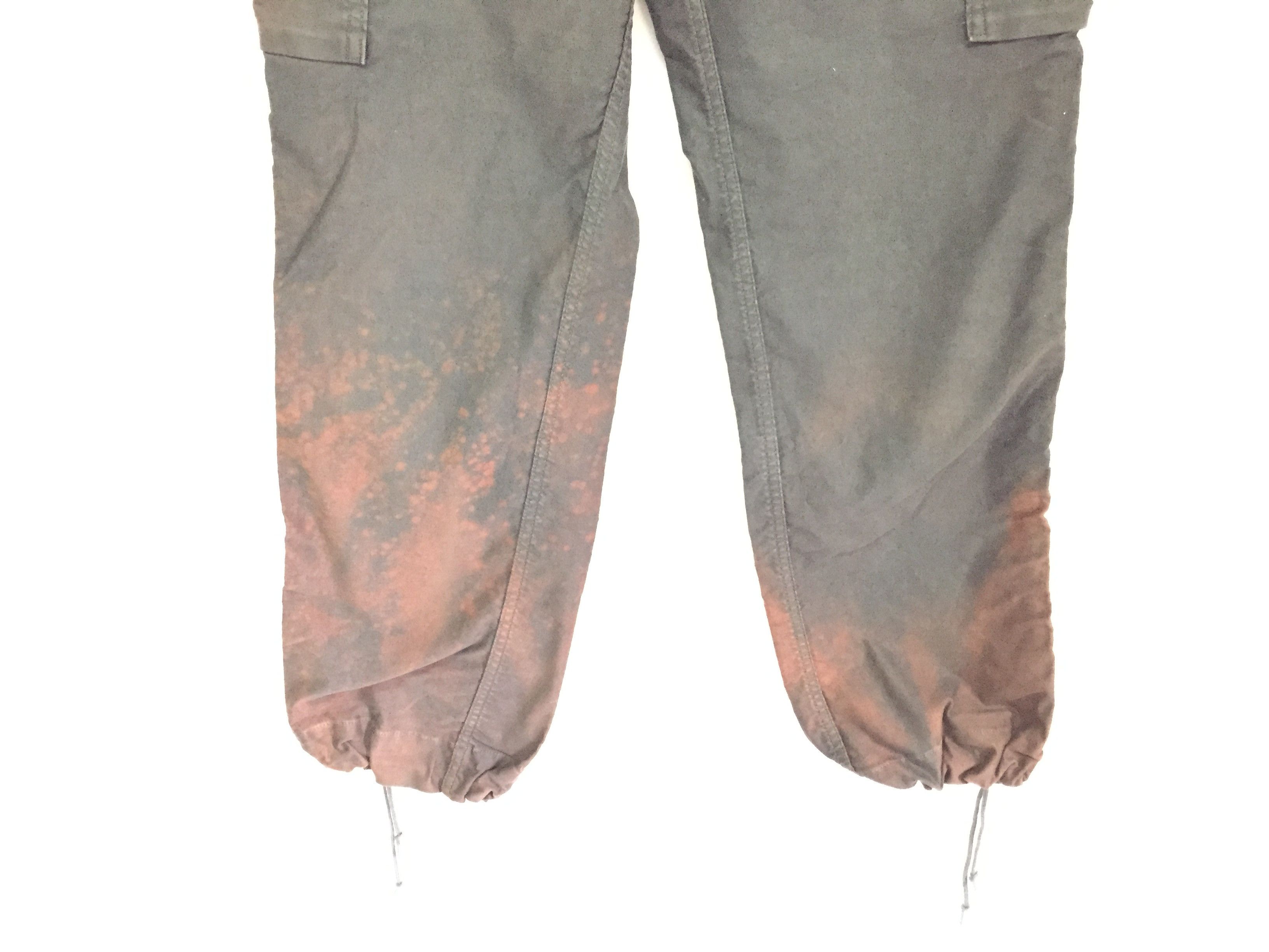 Blue Blue Japan × HOLLYWOOD RANCH MARKET Asid wash Drawstring hem heavy cargo pants Size US 30 / EU 46 - 4 Thumbnail