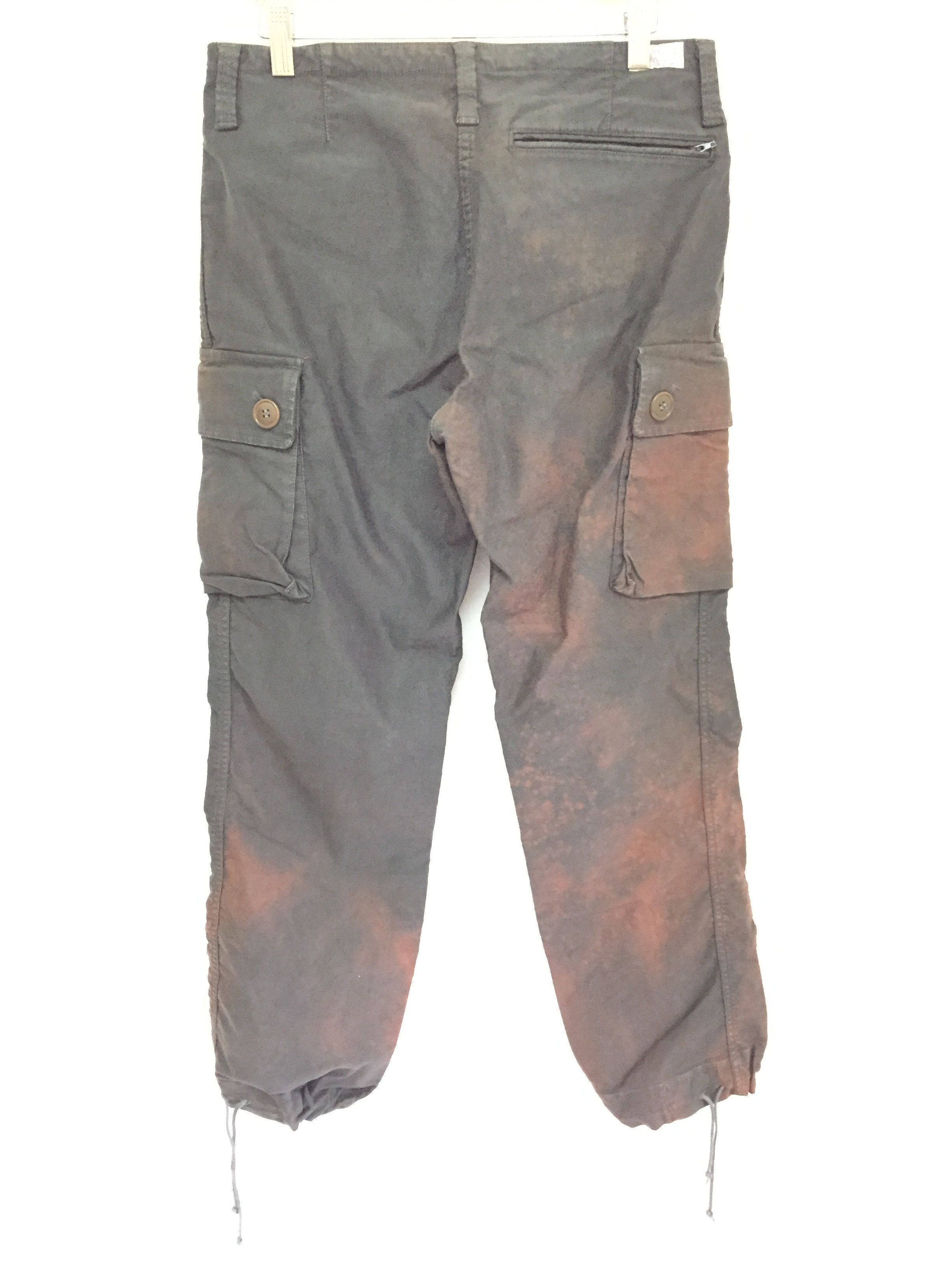 Blue Blue Japan × HOLLYWOOD RANCH MARKET Asid wash Drawstring hem heavy cargo pants Size US 30 / EU 46 - 8 Thumbnail