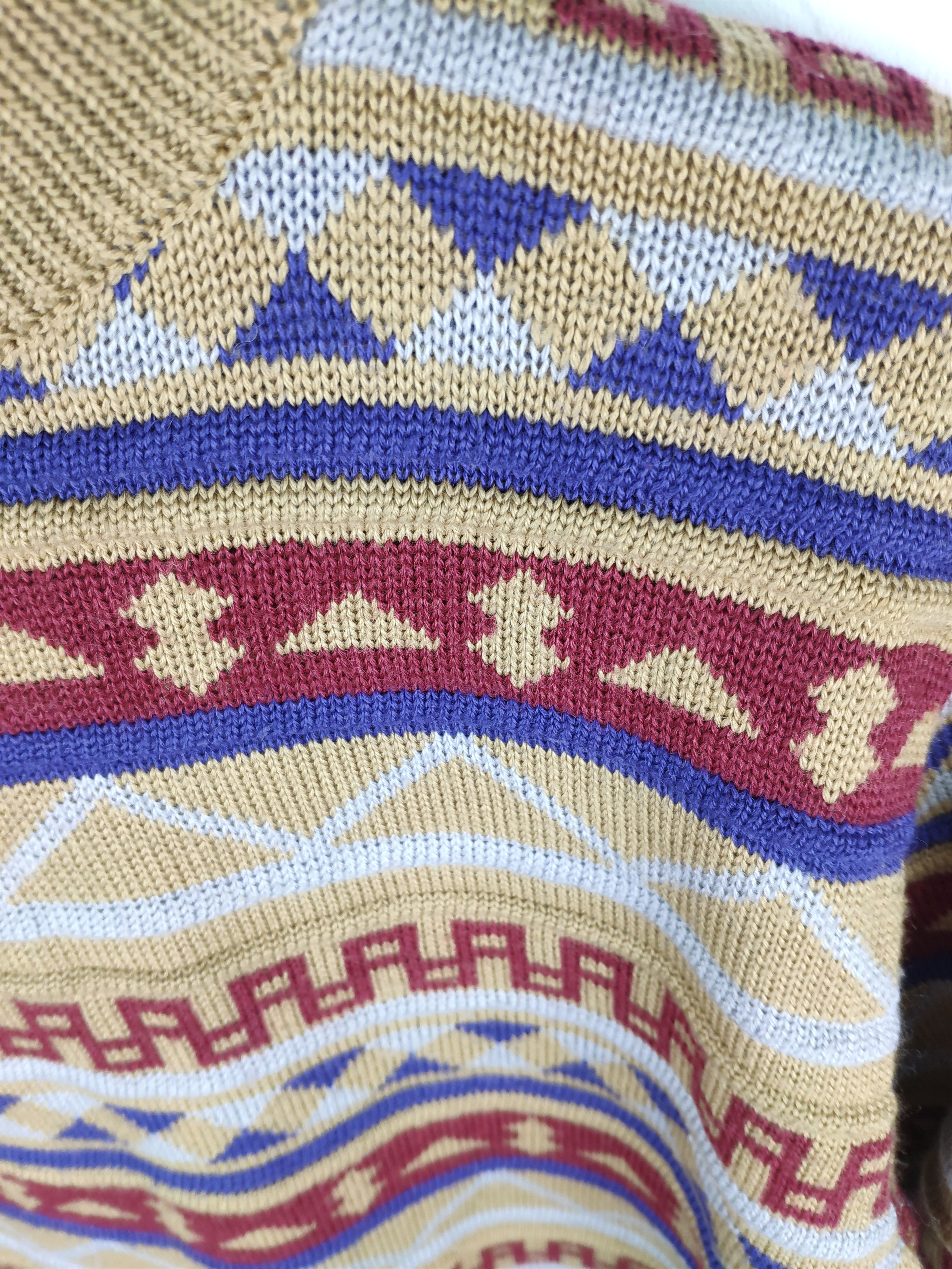 Aran Isles Knitwear × Japanese Brand Steal 💥 Vintage Wool Knit Sweater Coogi Style Cable Knit Size US M / EU 48-50 / 2 - 3 Thumbnail