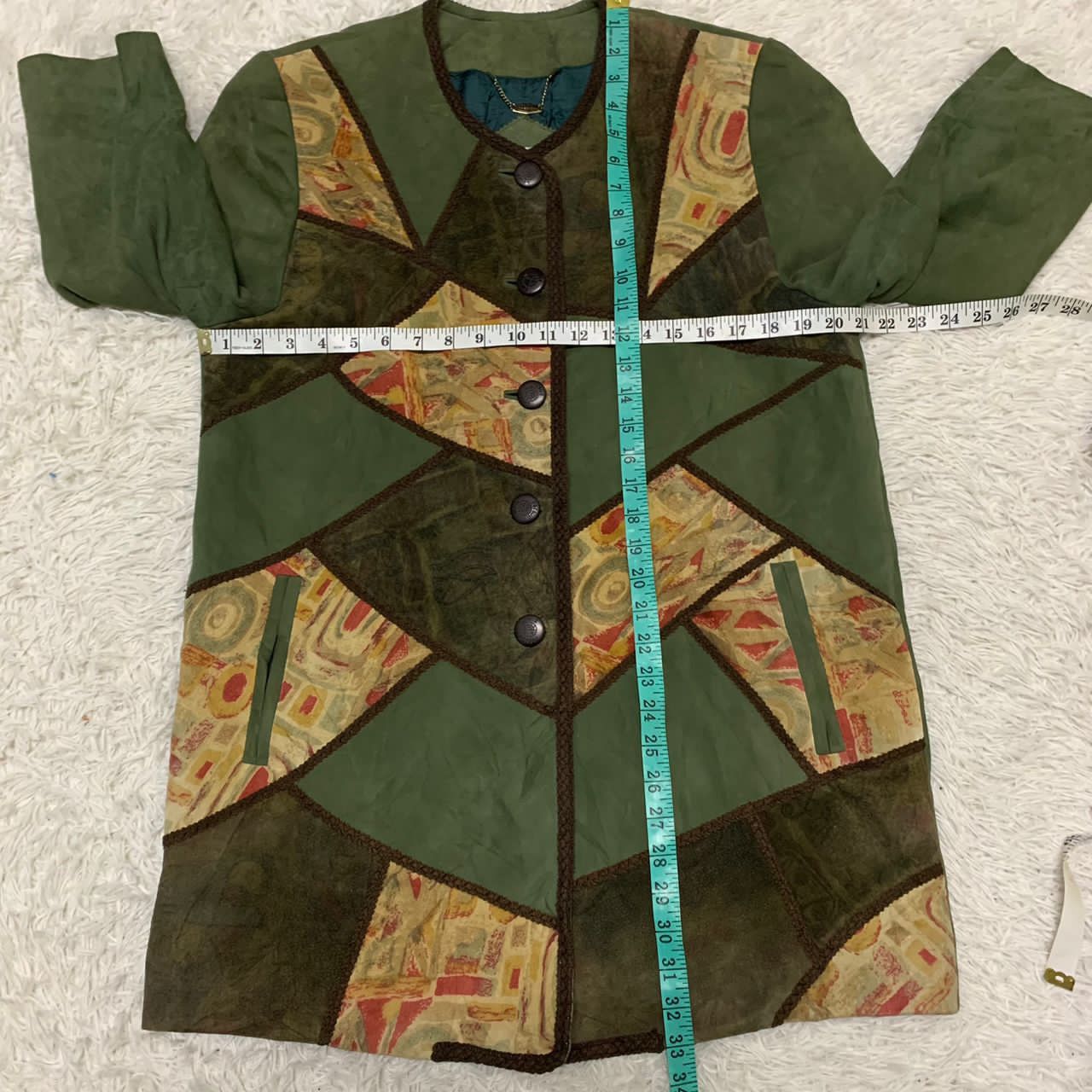 Louis Feraud 🔥Rare🔥 Louis Feraud colourful leather jacket Size M / US 6-8 / IT 42-44 - 7 Thumbnail