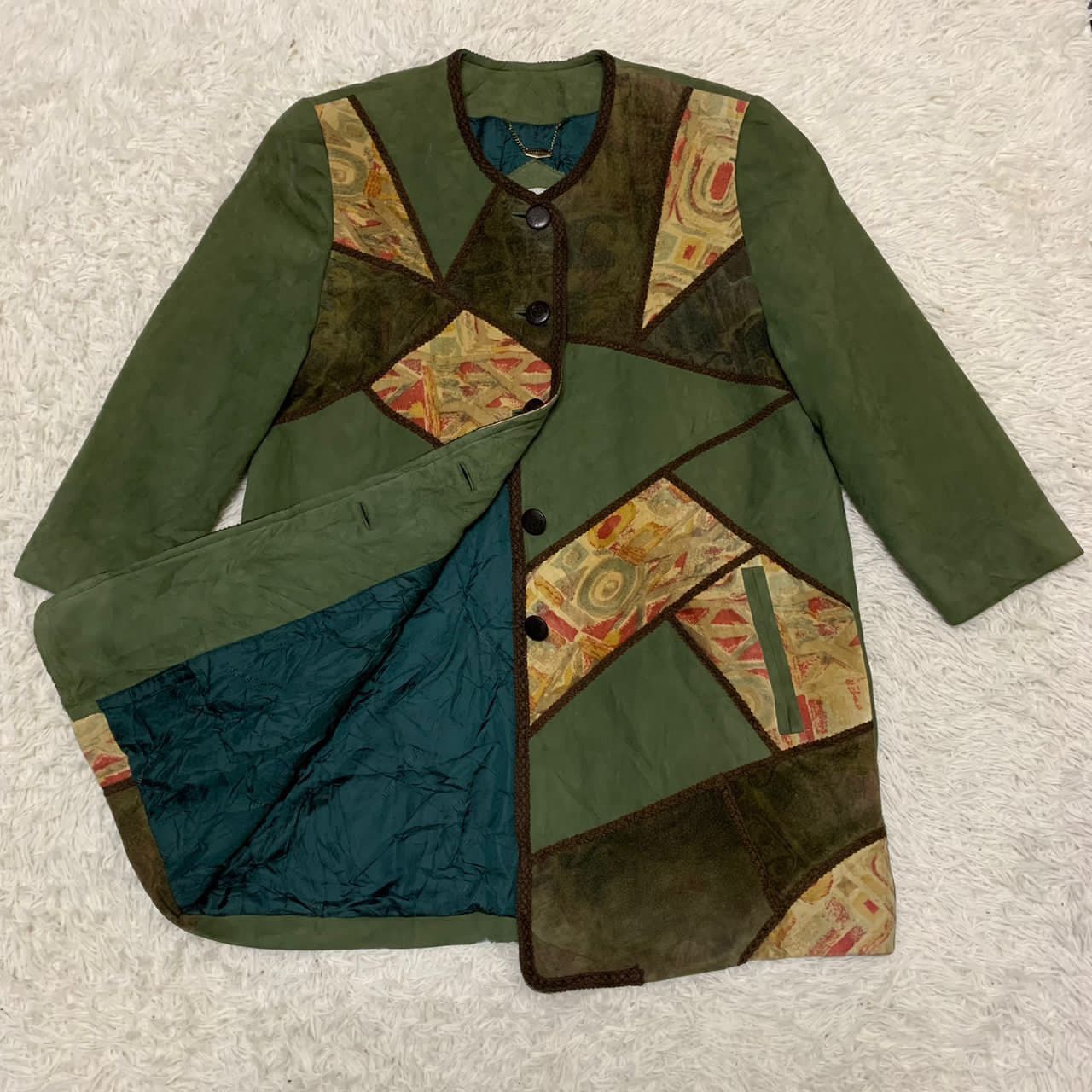 Louis Feraud 🔥Rare🔥 Louis Feraud colourful leather jacket Size M / US 6-8 / IT 42-44 - 3 Thumbnail