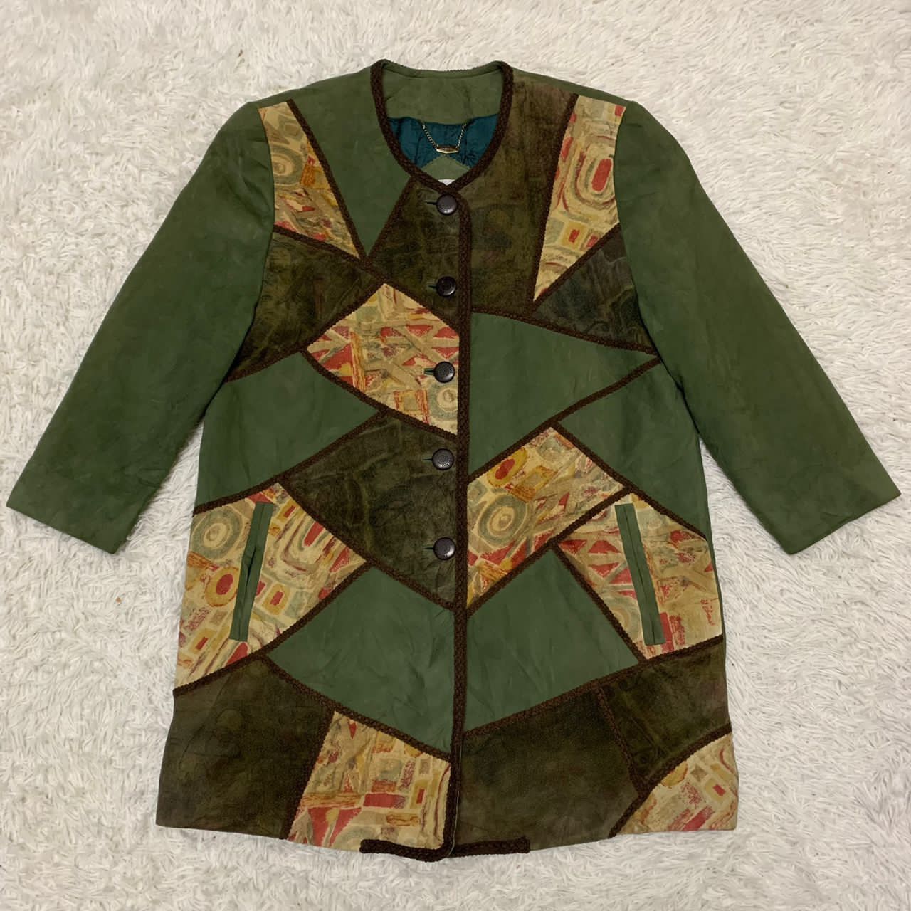 Louis Feraud 🔥Rare🔥 Louis Feraud colourful leather jacket Size M / US 6-8 / IT 42-44 - 13 Thumbnail