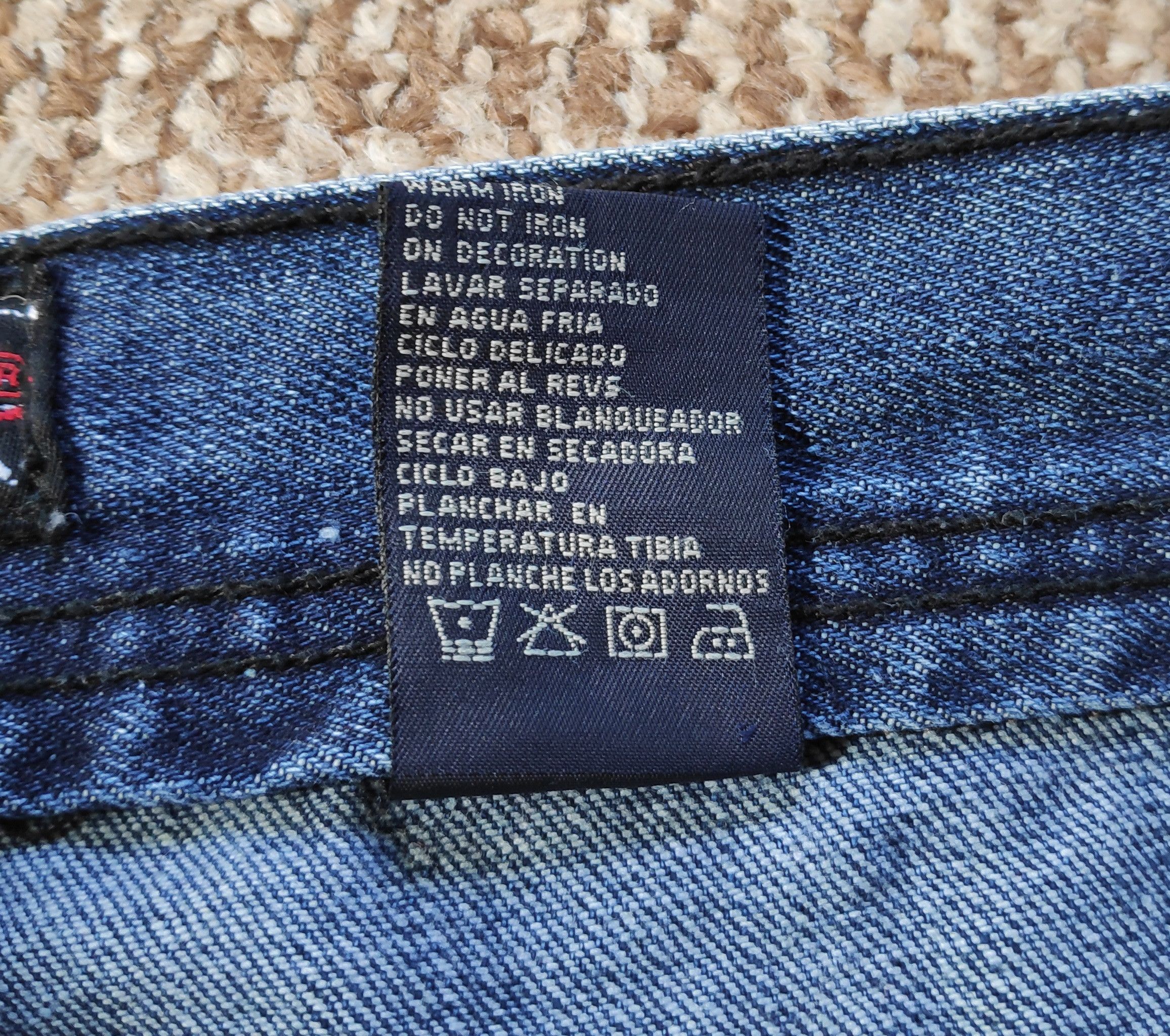 Vintage y2k 96North Biker Denim Jeans Skull Print wide size W36 L34 Size US 36 / EU 52 - 13 Thumbnail