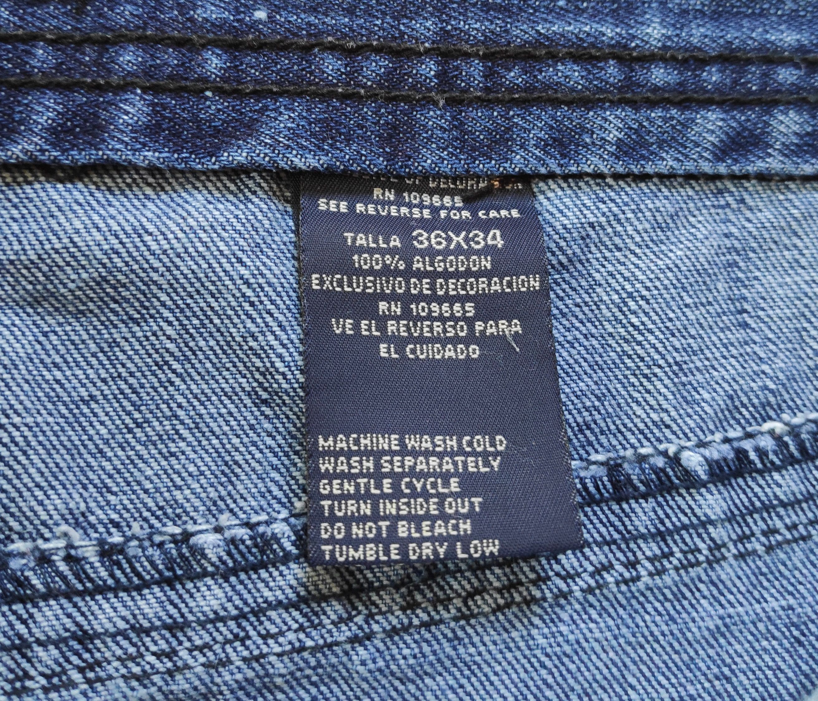 Vintage y2k 96North Biker Denim Jeans Skull Print wide size W36 L34 Size US 36 / EU 52 - 12 Thumbnail