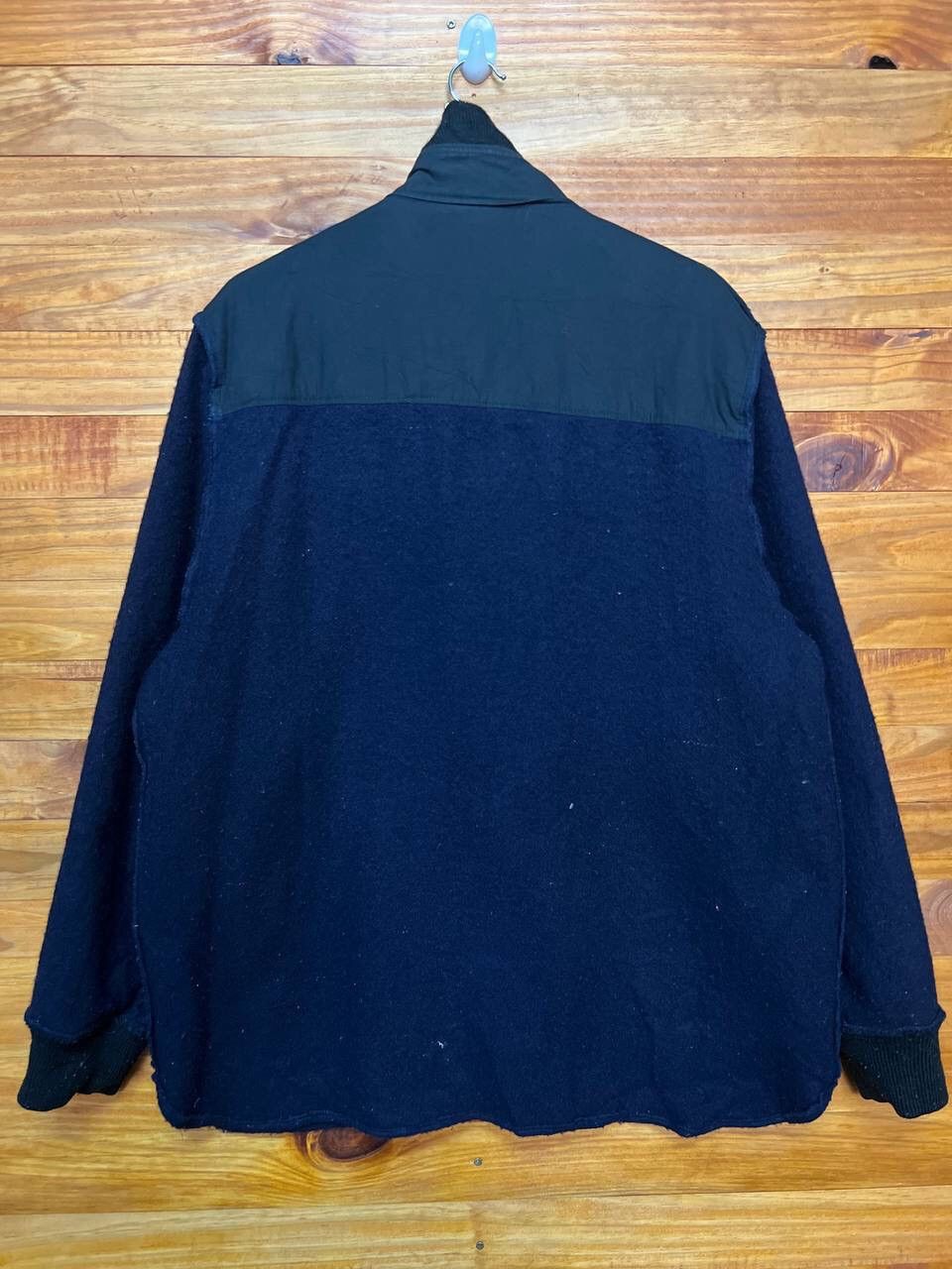 Japanese Brand VINTAGE WOOL ZIPPER JACKET Size US XL / EU 56 / 4 - 13 Thumbnail