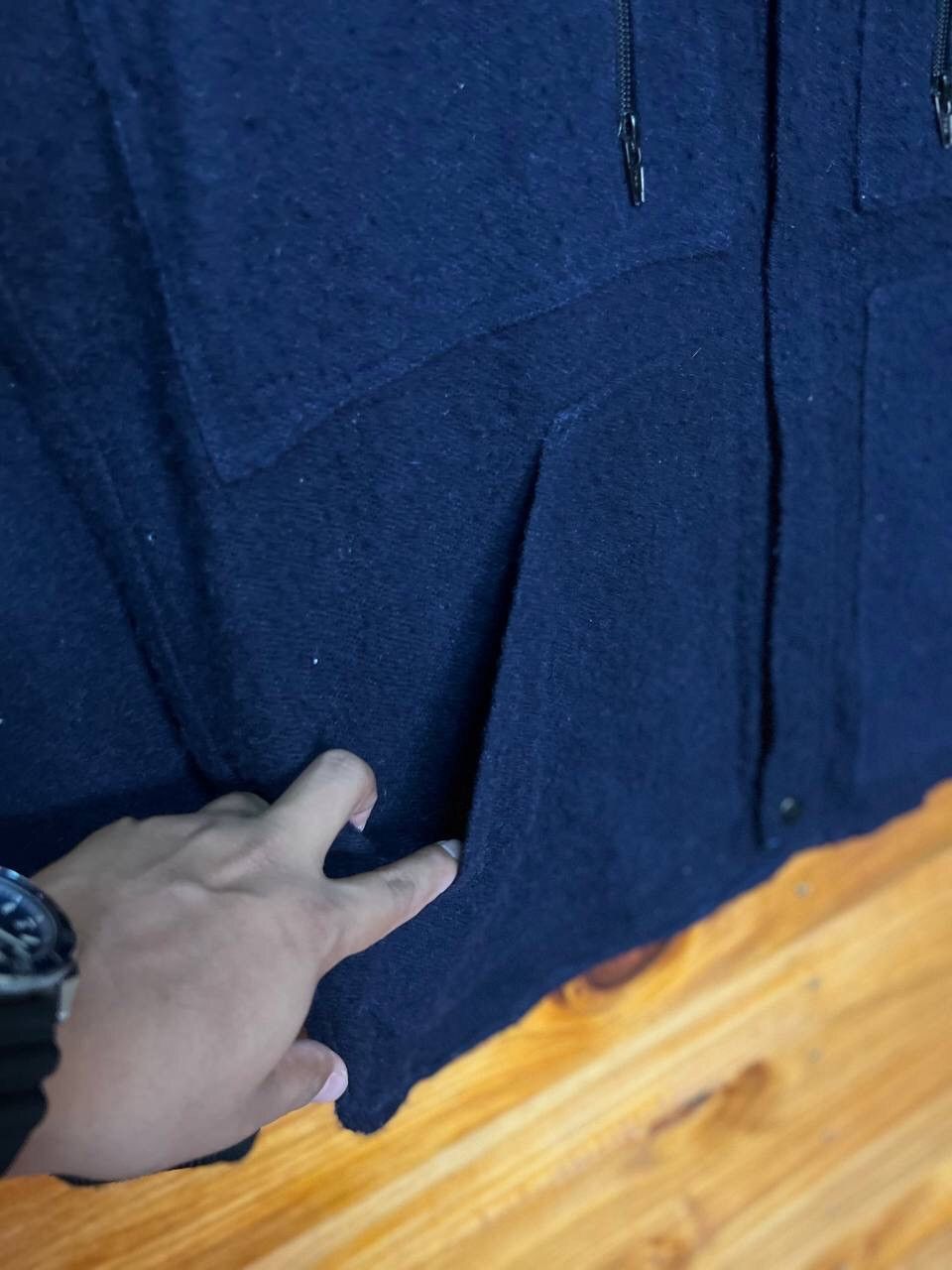 Japanese Brand VINTAGE WOOL ZIPPER JACKET Size US XL / EU 56 / 4 - 4 Thumbnail