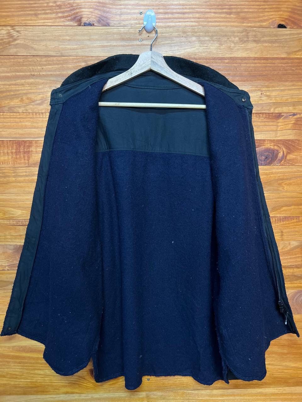 Japanese Brand VINTAGE WOOL ZIPPER JACKET Size US XL / EU 56 / 4 - 11 Thumbnail
