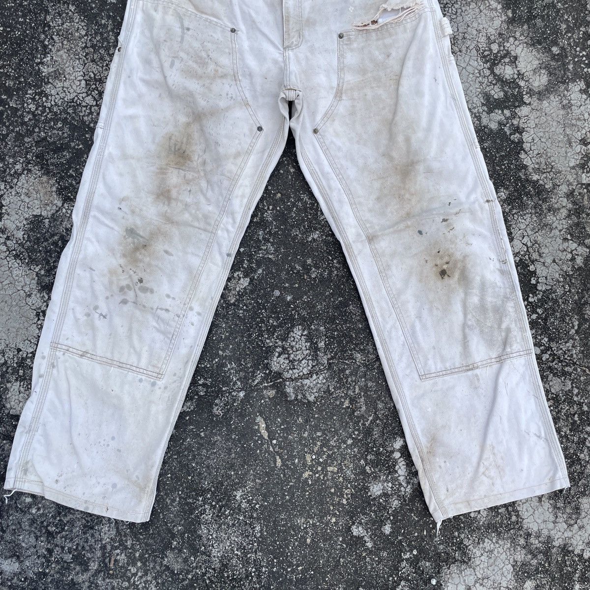 Carhartt Vintage Carhatt Distressed Workwear Denim Jeans Size US 34 / EU 50 - 4 Thumbnail
