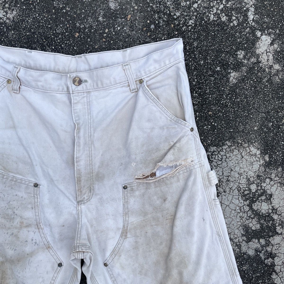 Carhartt Vintage Carhatt Distressed Workwear Denim Jeans Size US 34 / EU 50 - 2 Thumbnail
