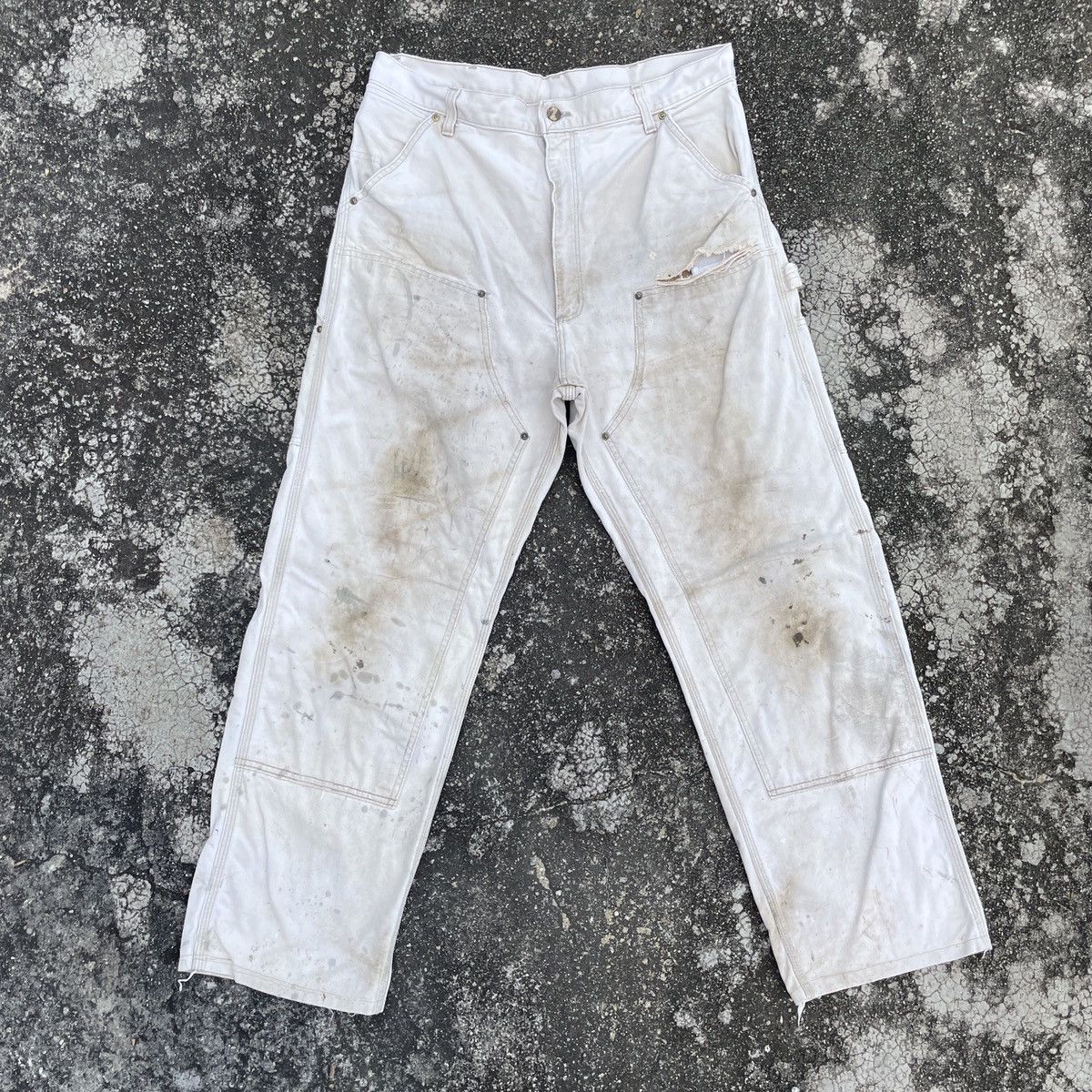 Carhartt Vintage Carhatt Distressed Workwear Denim Jeans Size US 34 / EU 50 - 1 Thumbnail