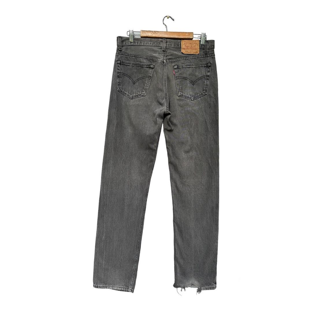 Levi's Vintage 1995 Levi’s USA Black Faded Distressed Jeans Size US 33 - 3 Thumbnail