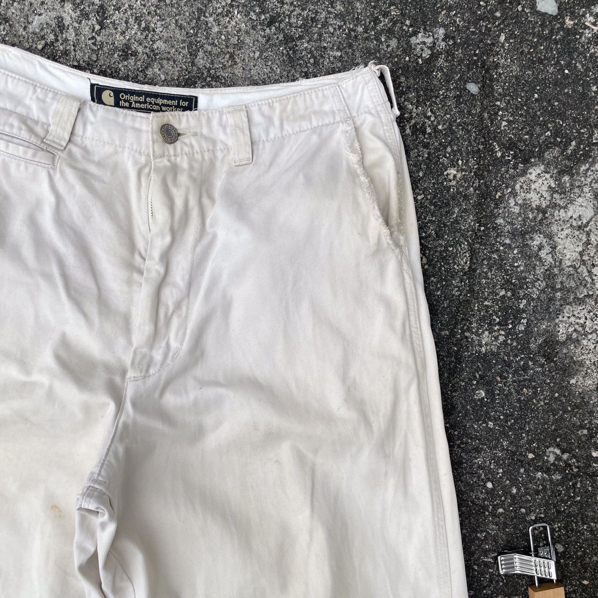 Carhartt Vintage Carhatt Distressed Pants Size US 33 - 2 Thumbnail
